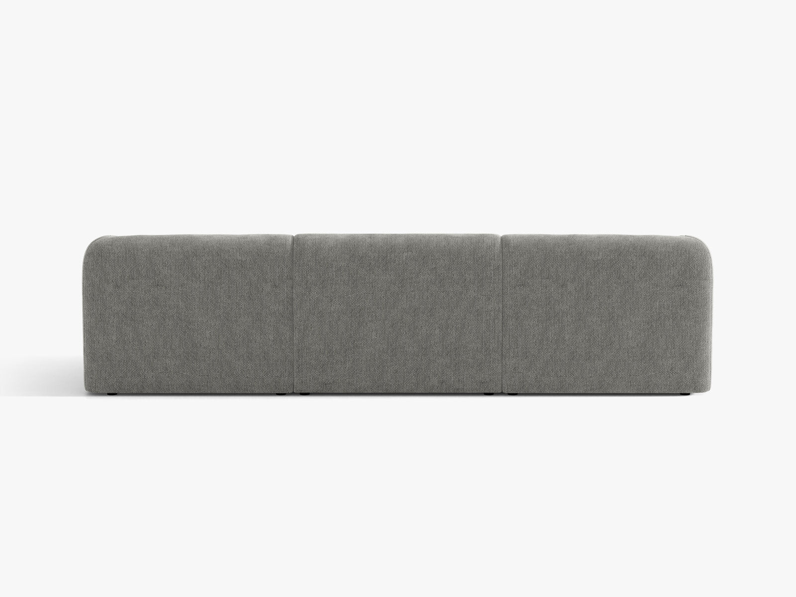 Micadoni Sofa Miley 3-Sitzer Chenille Eden Hellgrau