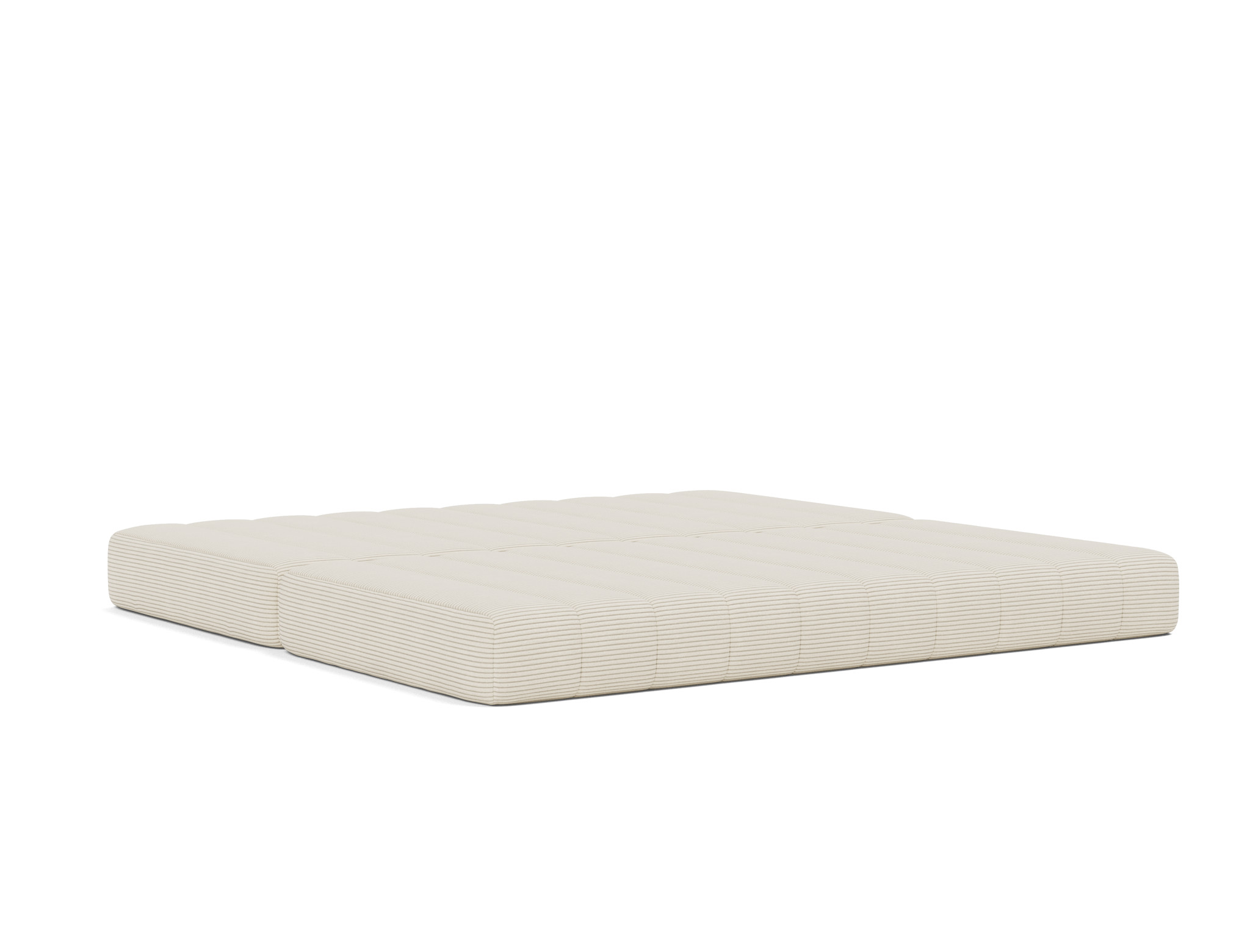 Schlafsofa CozyPad mit Armlehnen Kord Corduroy 594-Ivory