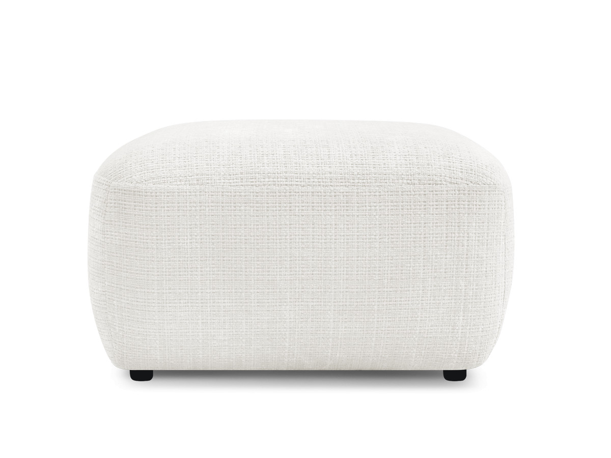 Bobochic Denise Pouf Strukturstoff Weiß