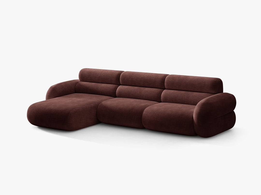 Micadoni Neo Ecksofa 4-Sitzer Links Chenille Golden Kirschbaum