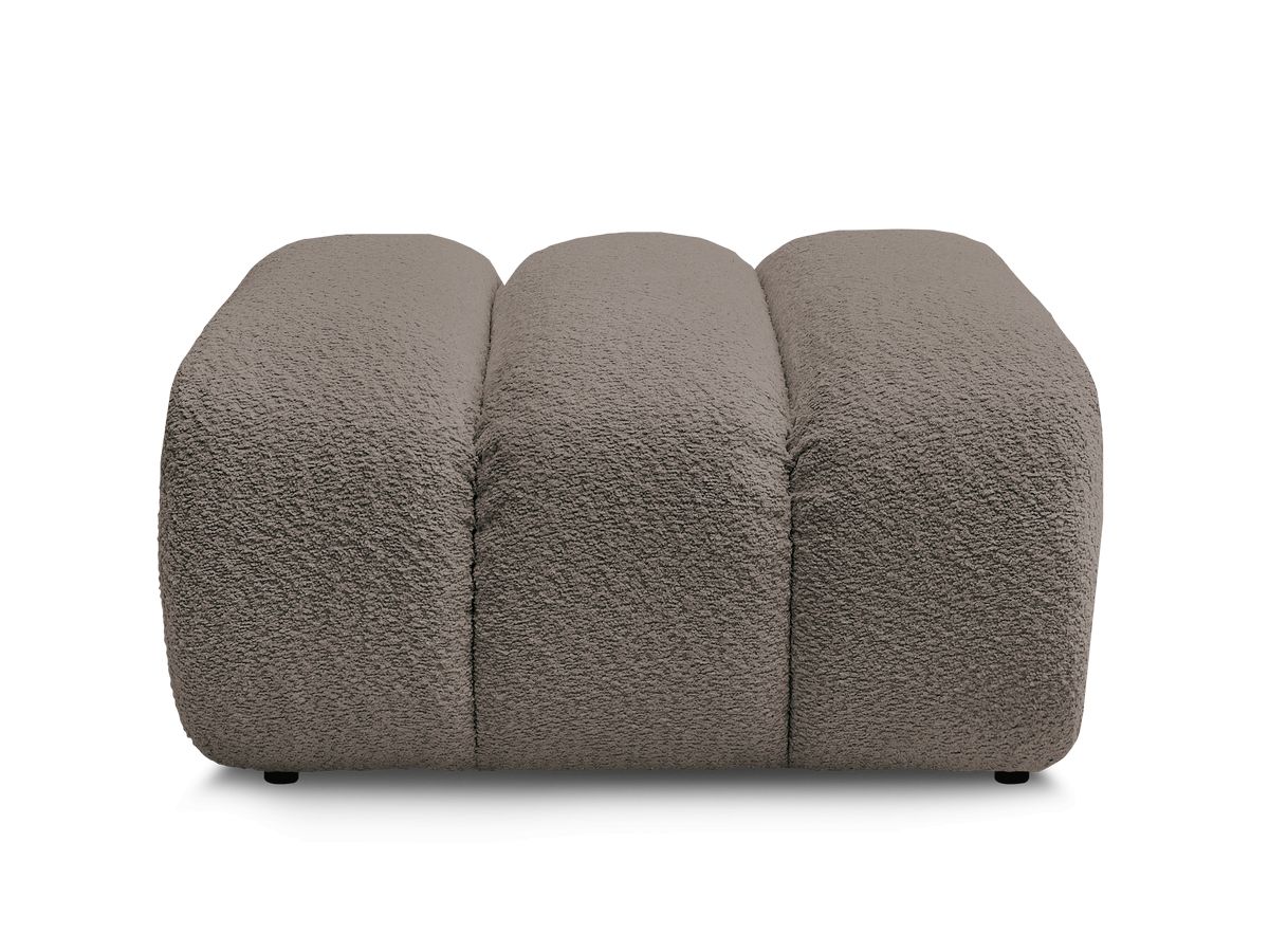 Bobochic Talia Pouf Bouclé-Stoff Braun