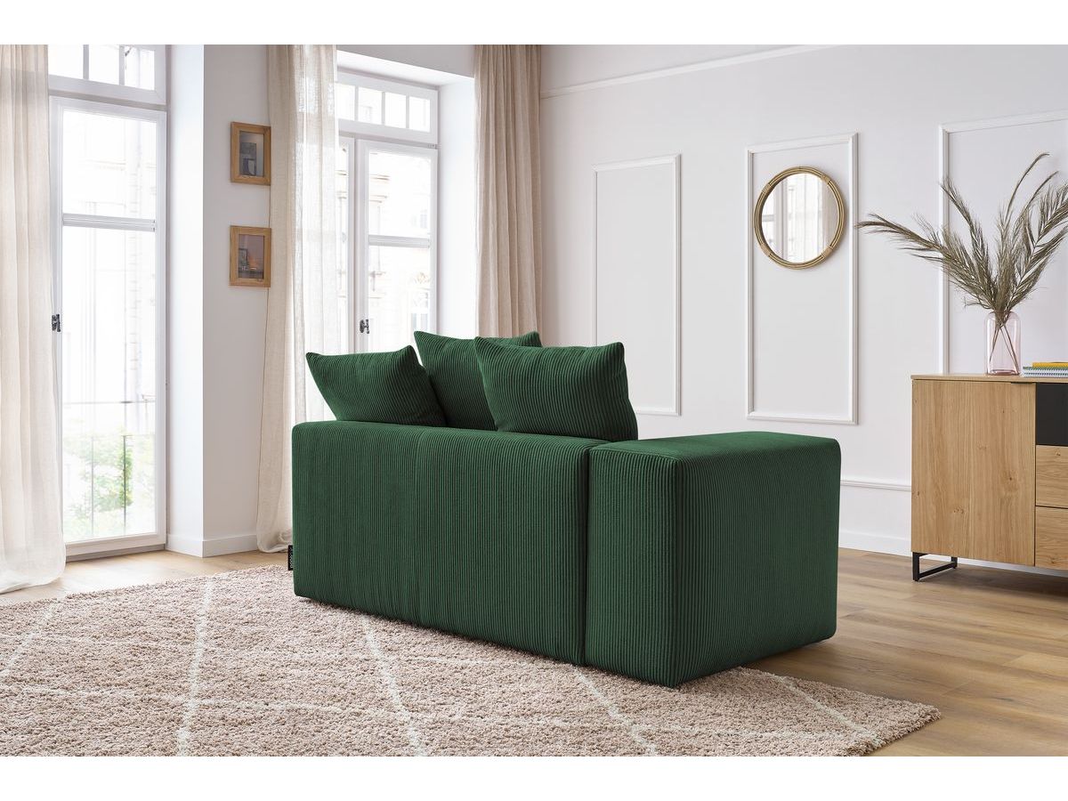 Bobochic Voltaire Sofamodul 2-Sitzer 178 × 100 cm Cordsamt Grün Ecke links