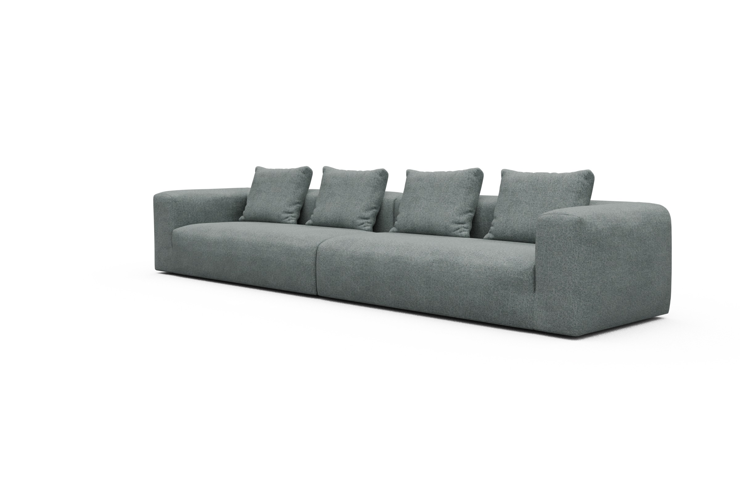Sofa Modulares XXL Sofa Fred 5-Sitzer Casone-Light-Mixed-Green