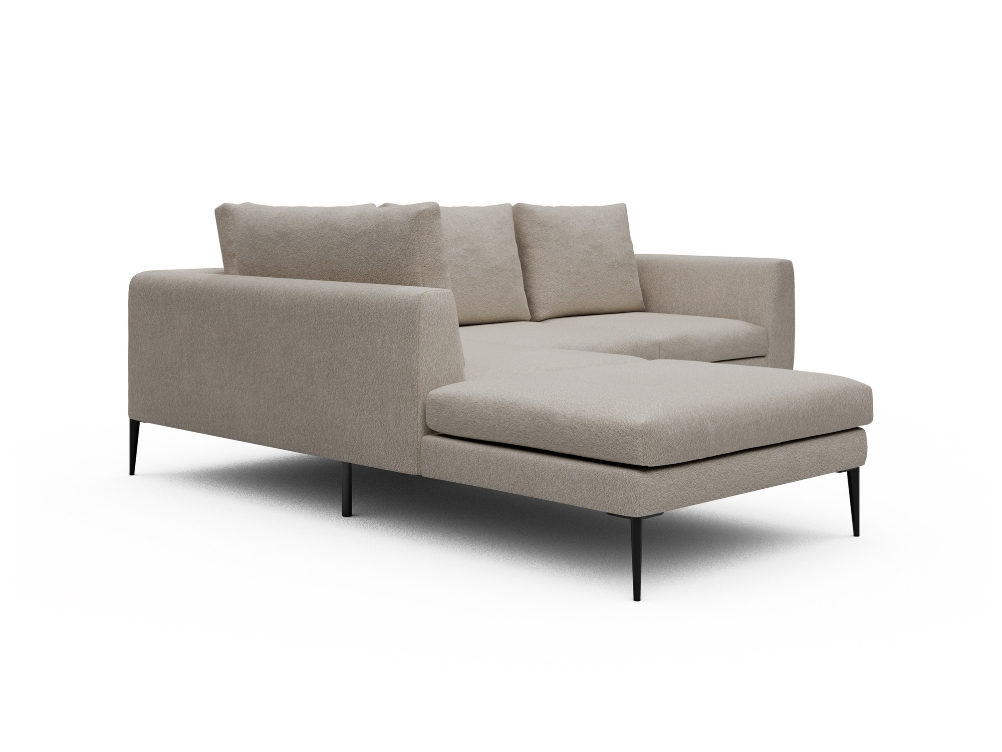 Skandi Home Ecksofa Paul Relax-Ecke links mit 2-Sitzer Aivi-Lace-Beige moebelfaktor