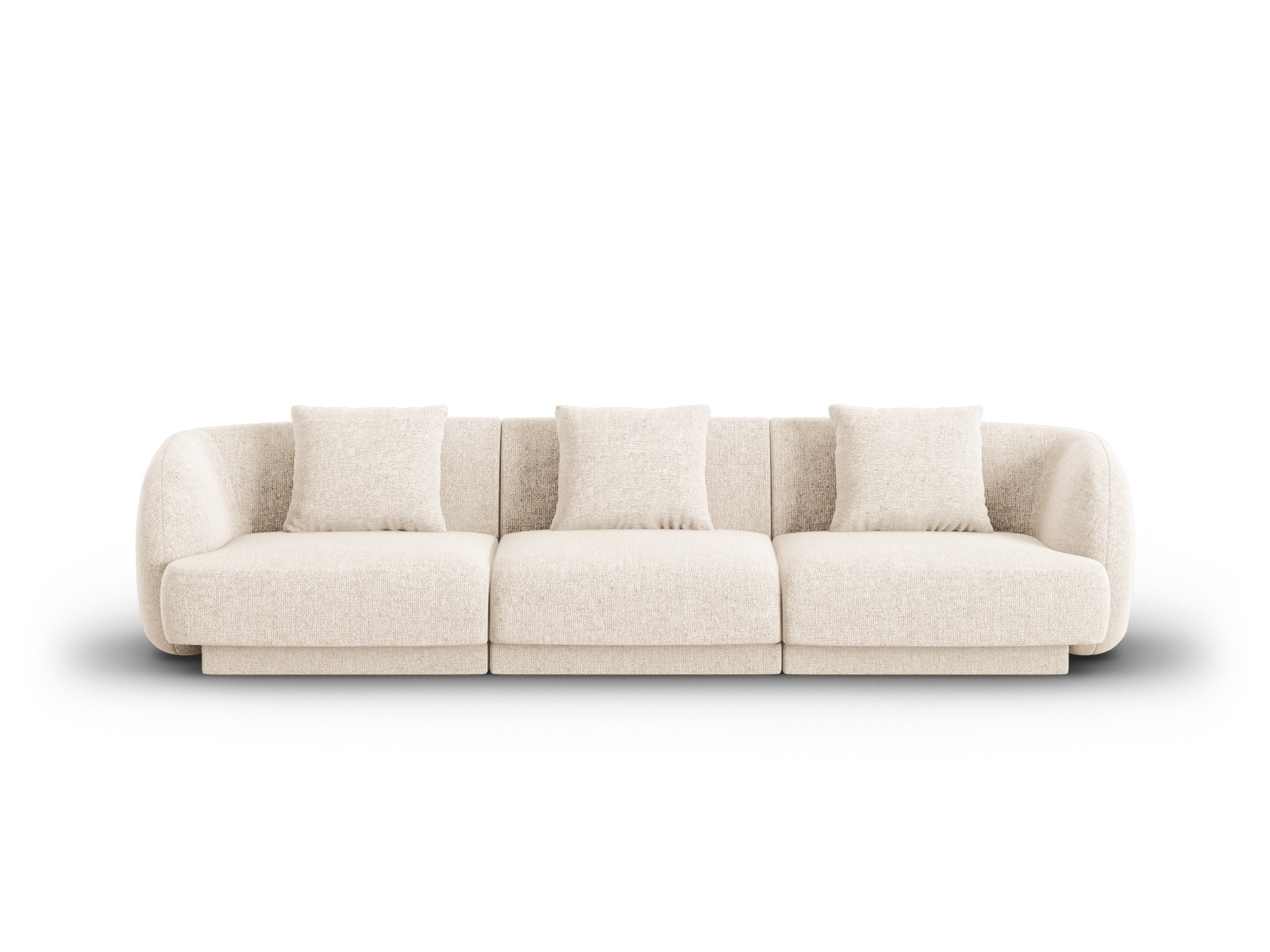 Cosmopolitan Design Sofa Tulum 3-Sitzer Chenille Eden Helles Beige