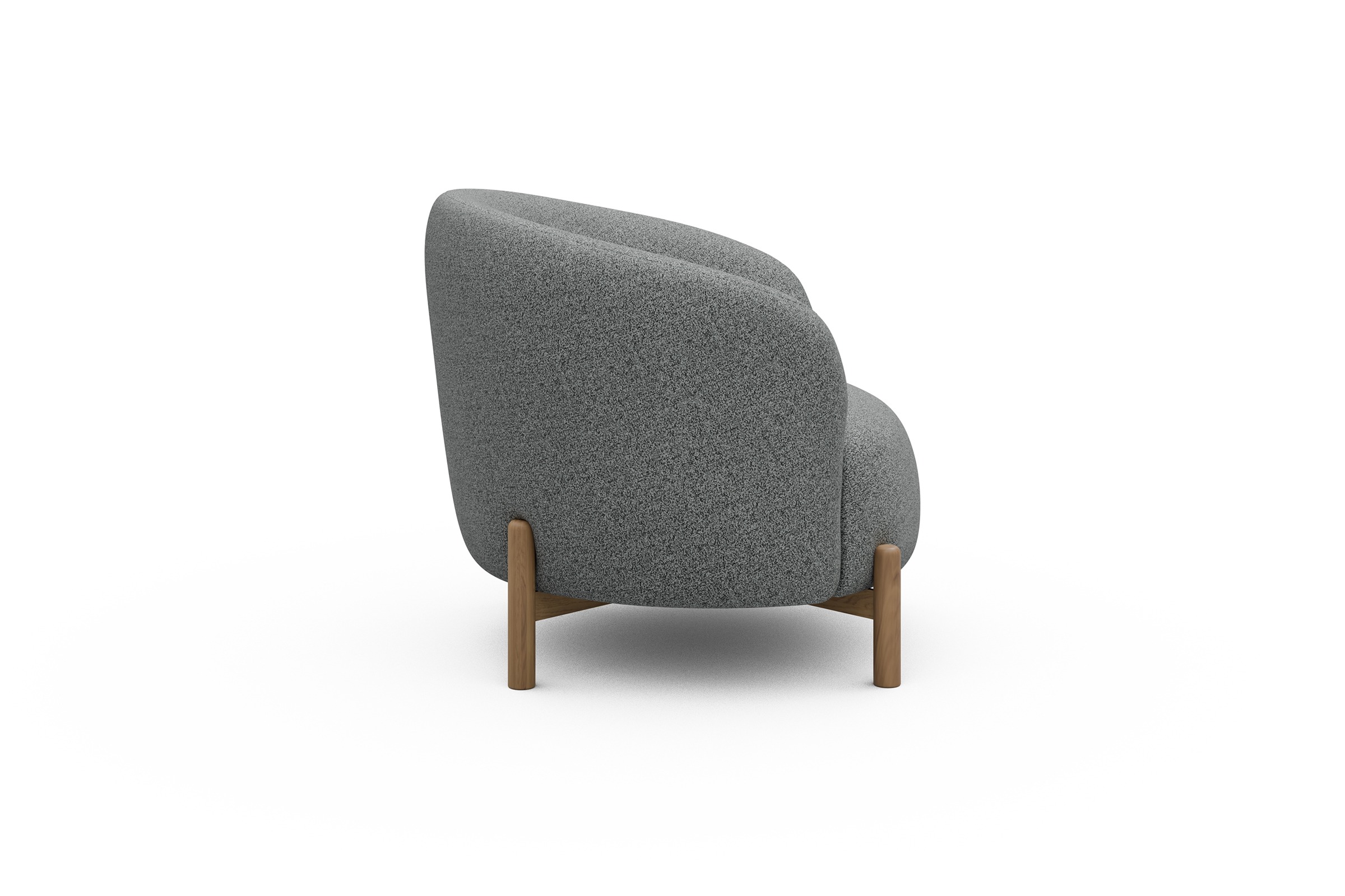 Sessel Ronda Holzbeine Eiche Natur Aivi-Gravet-Grey