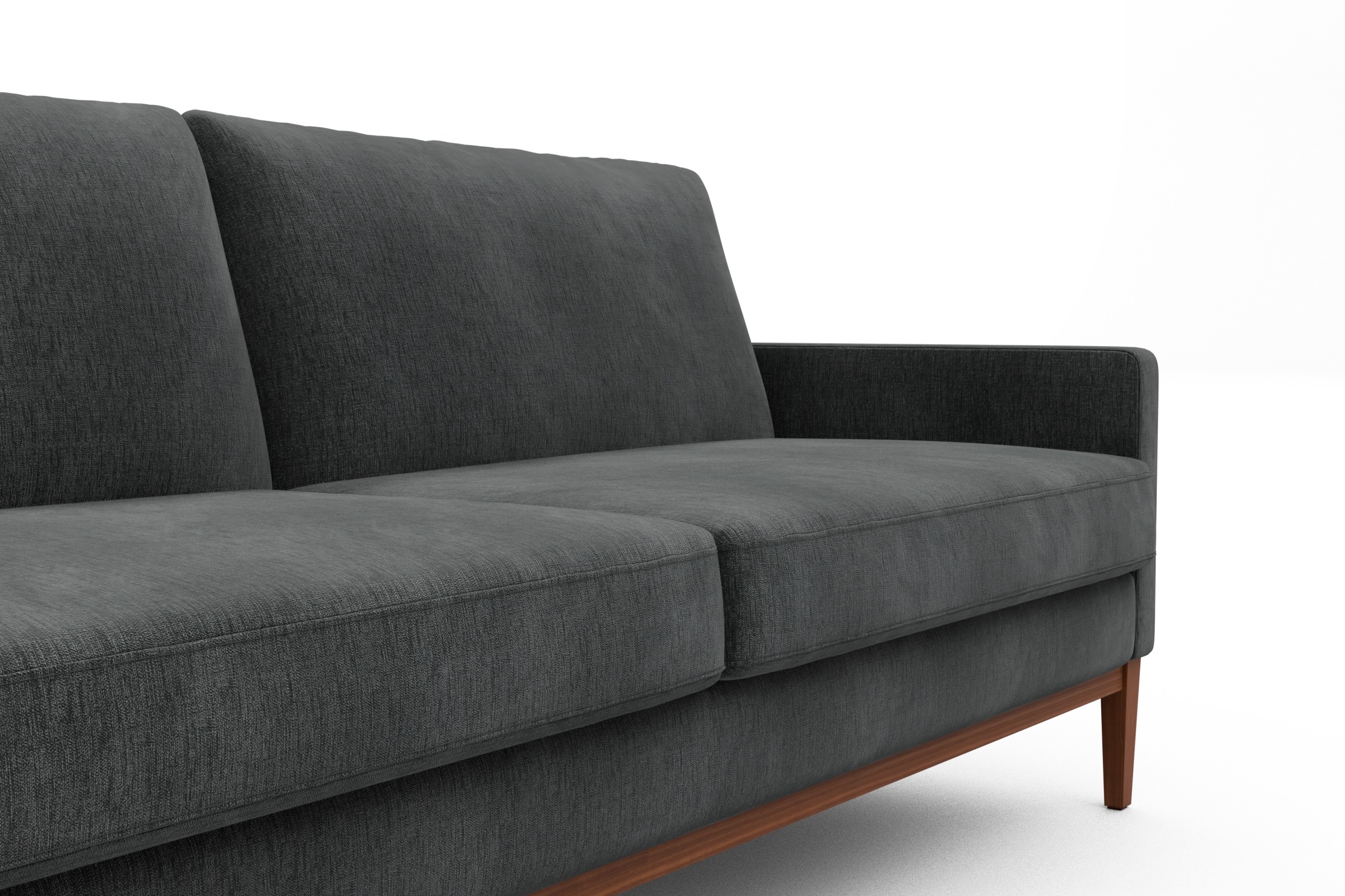 Sofa Bodo 2-Sitzer Smooth-Deep-Warm-Grey