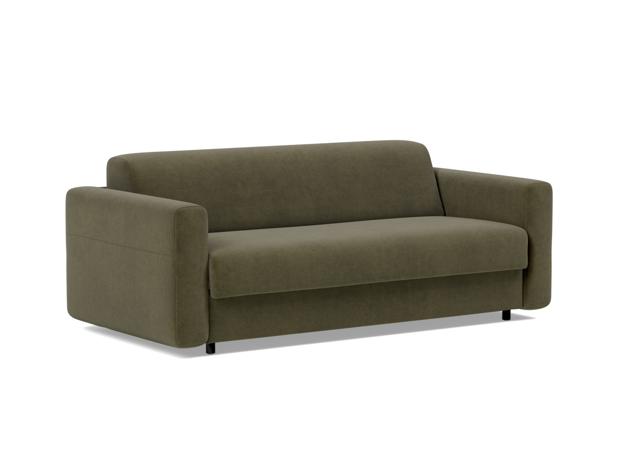 Schlafsofa Killian mit Memory-Matratze 140 Kord Cordufine 316-Pine-Green