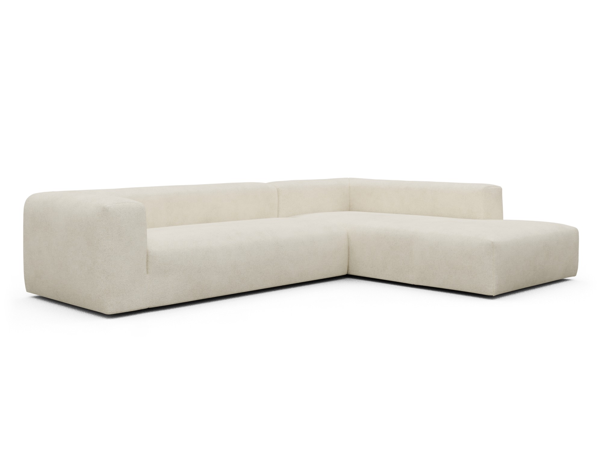 Skandi Home Ecksofa Fred Relax-Ecke rechts mit 2,5-Sitzer Boucle-Off-White moebelfaktor