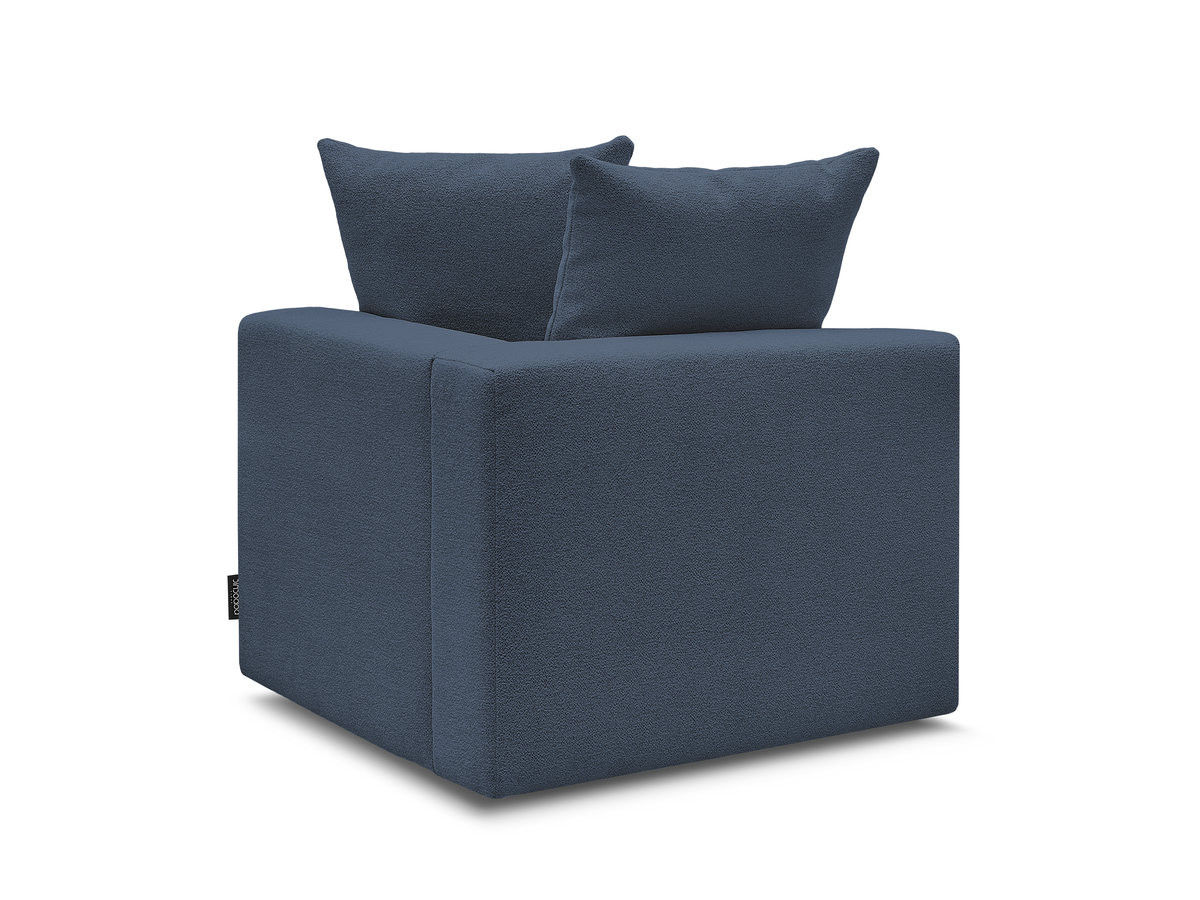 Bobochic Voltaire Eckmodul Melange-Stoff Dunkelblau Ecke rechts