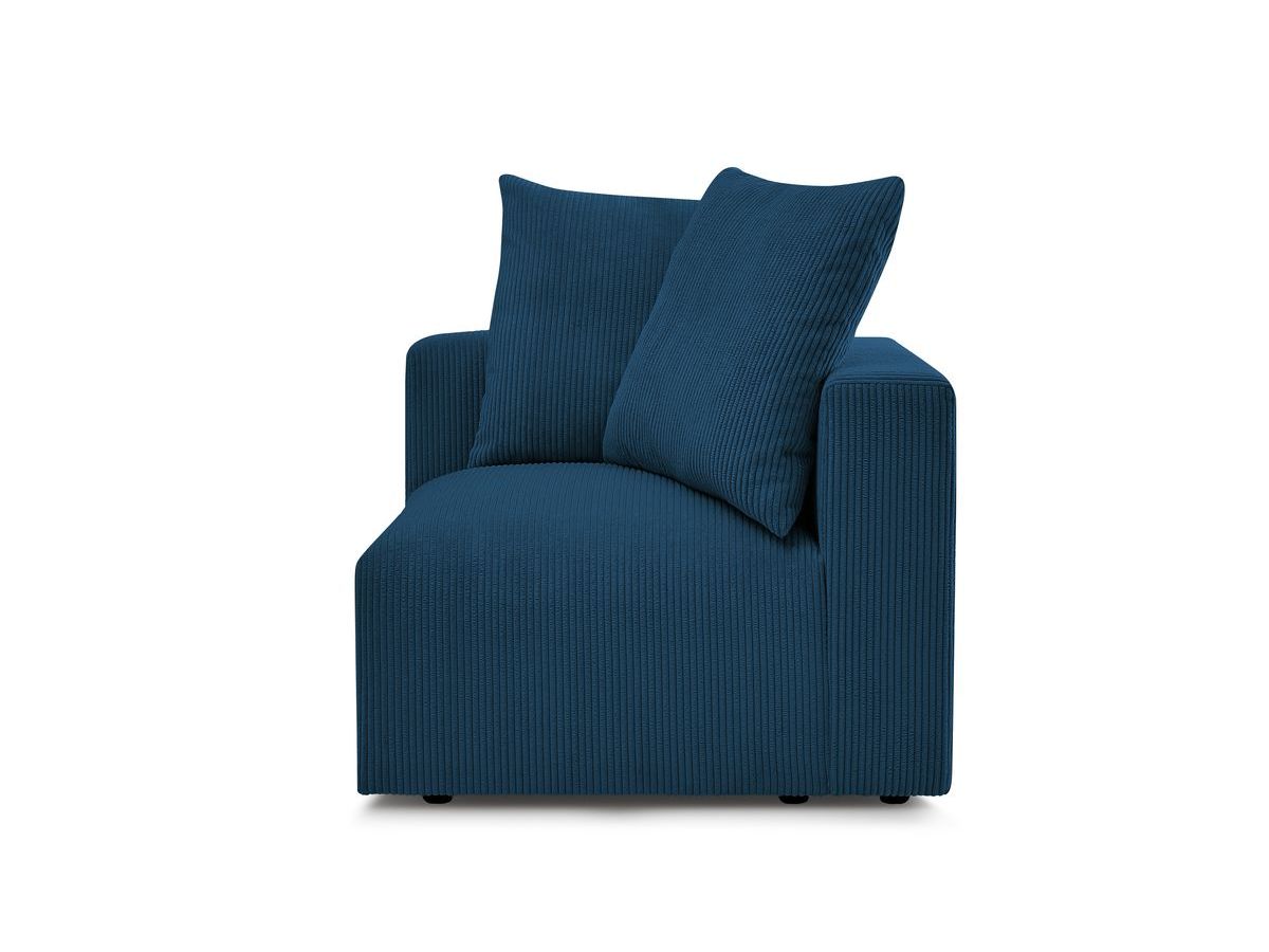 Bobochic Voltaire Eckmodul Cordsamt Dunkelblau Ecke rechts