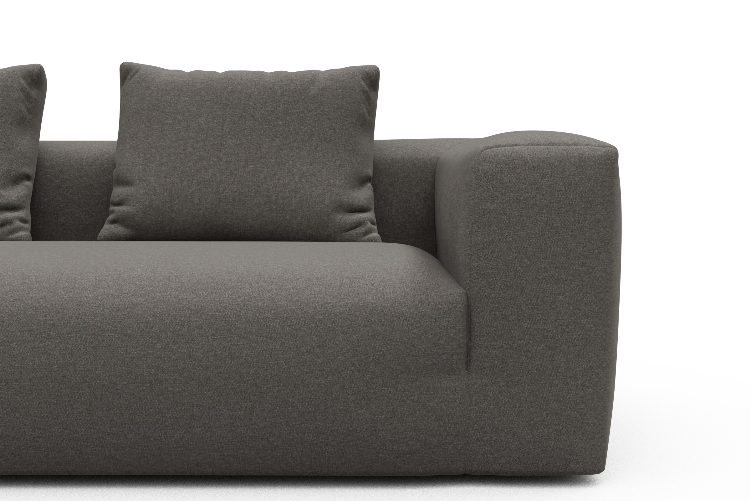 Sofa Modulares XXL Sofa Fred 5-Sitzer Satya-Taupe