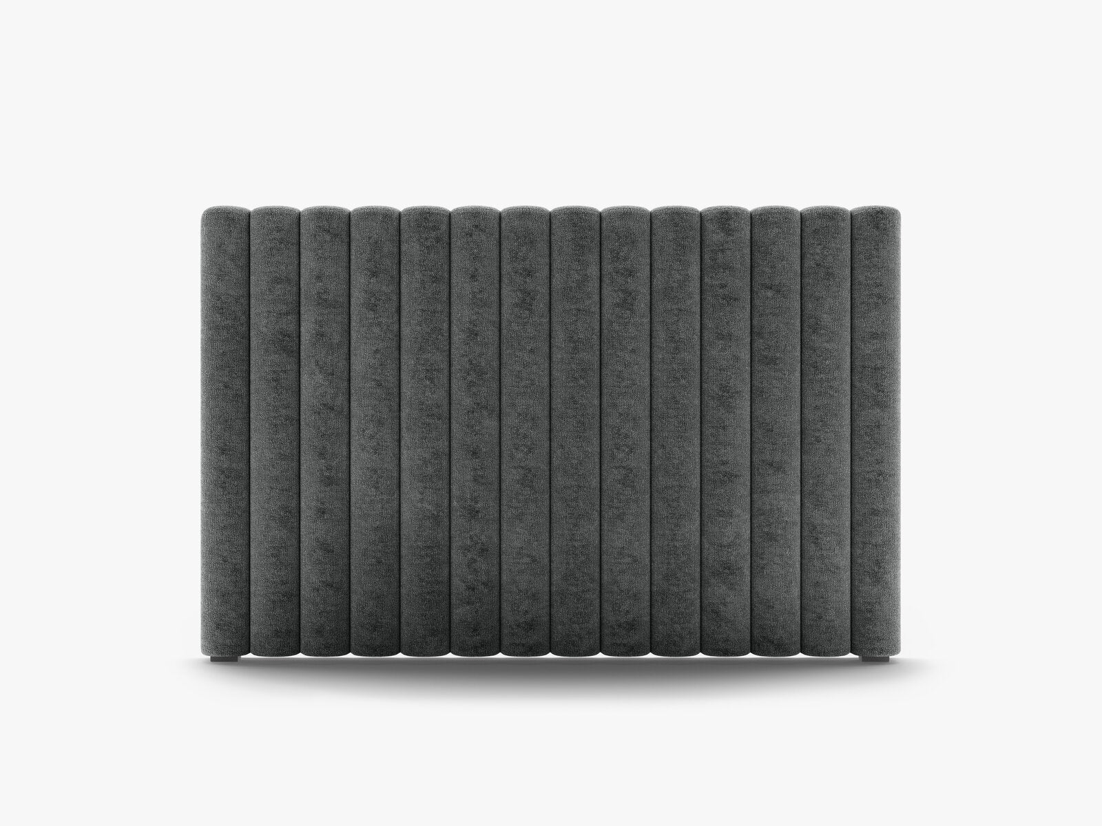 Micadoni Mistero Samtiger Kopfteil 80 cm Chenille Perfect Harmony Dunkelgrau 140x95