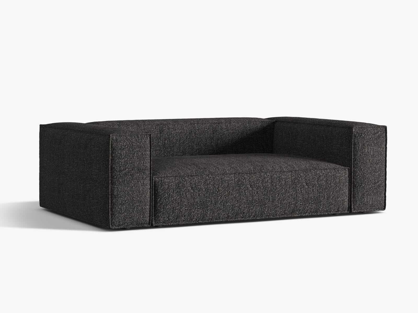 Micadoni Sofa Nuria 3-Sitzer Boucle Anthrazit