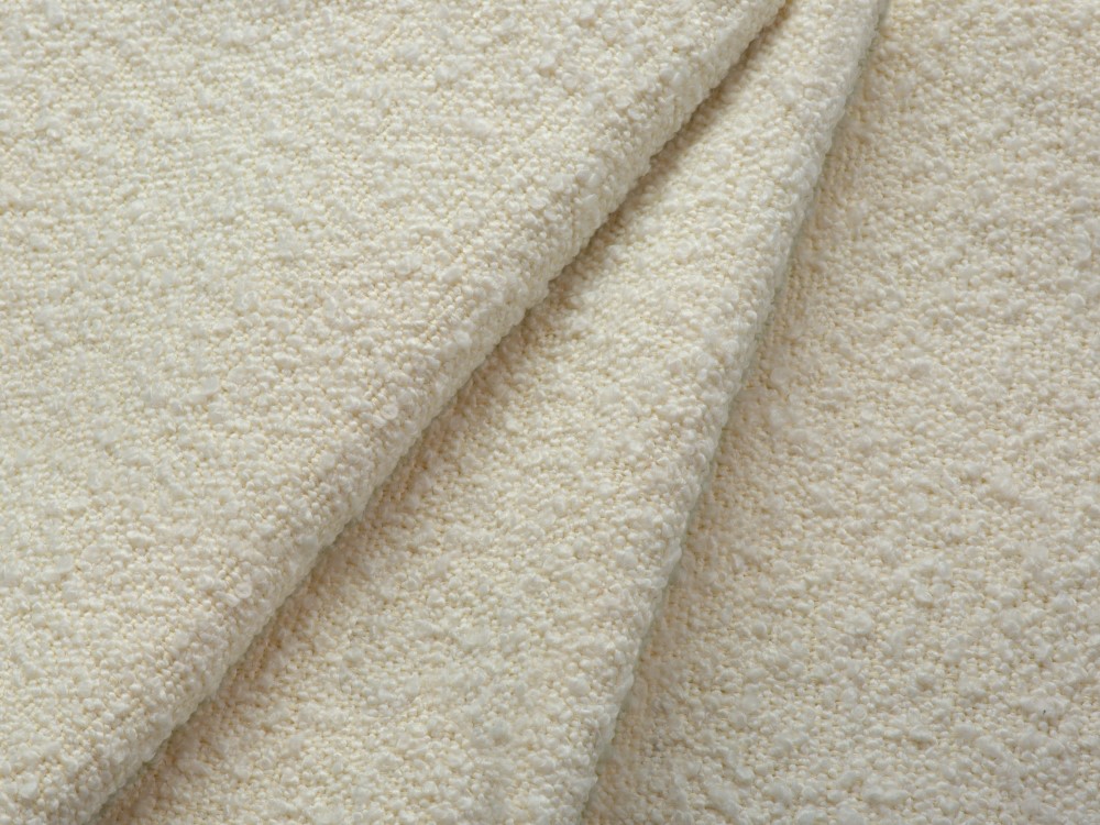 Cosmopolitan Design Sessel Vienna Boucle Ascot Beige Beine Gold