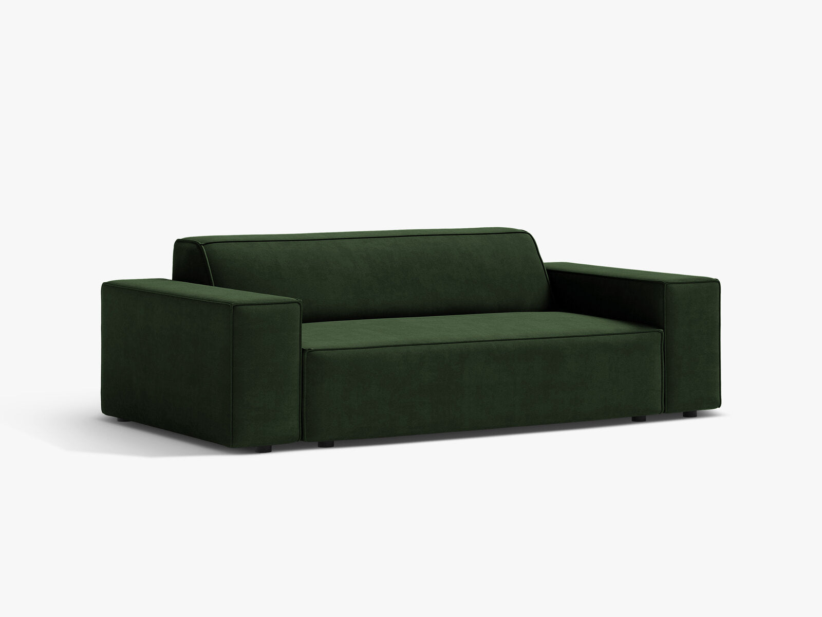 Micadoni Jodie Sofa 2-Sitzer Samt Venus Flaschengrün