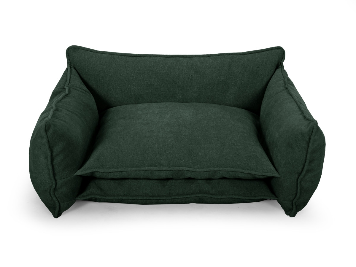 Bobochic Pluto Hundekorb Strukturstoff Grün, Größe M (65 cm)