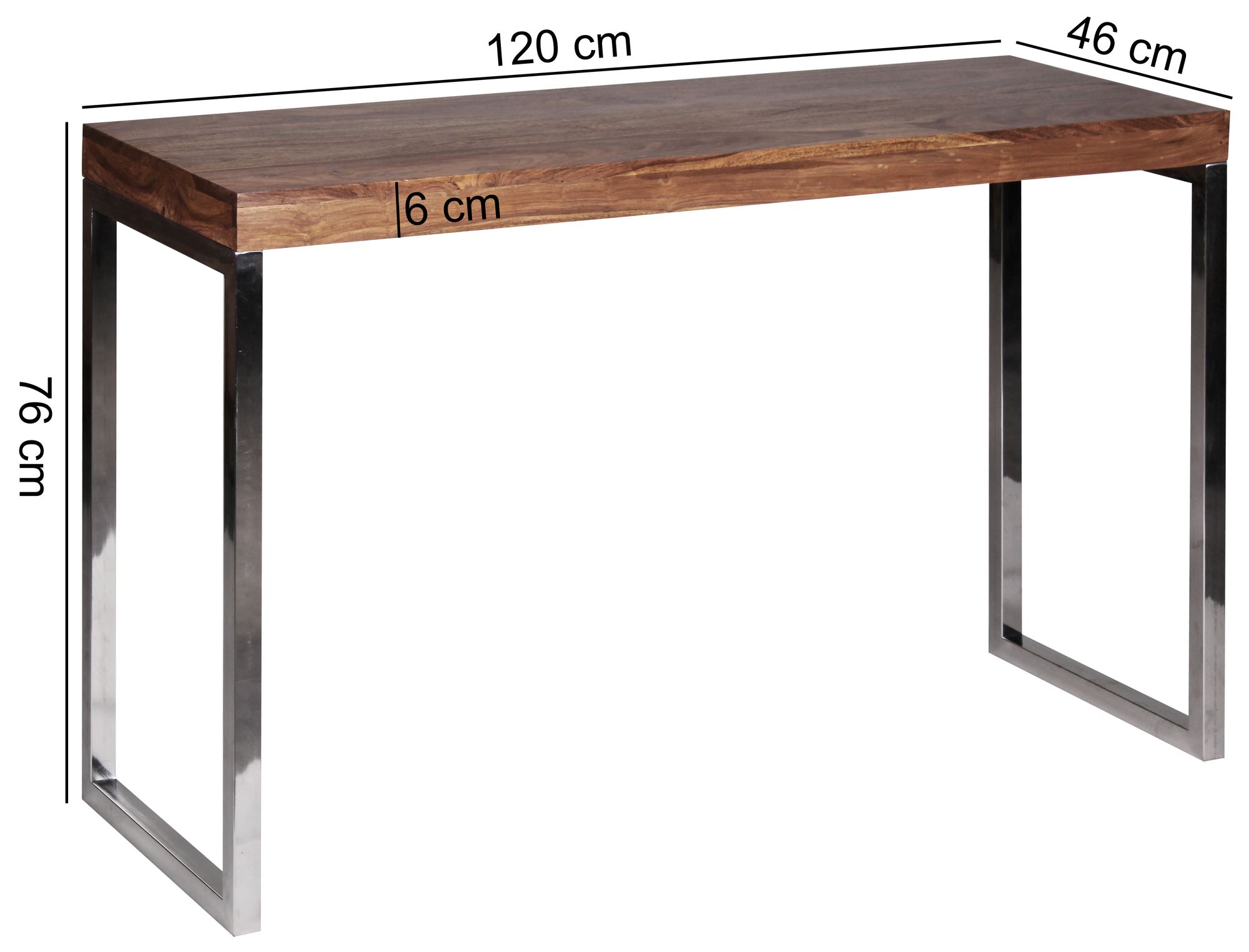 Konsolentisch Alta Massivholz Sheesham Höhe 76 cm