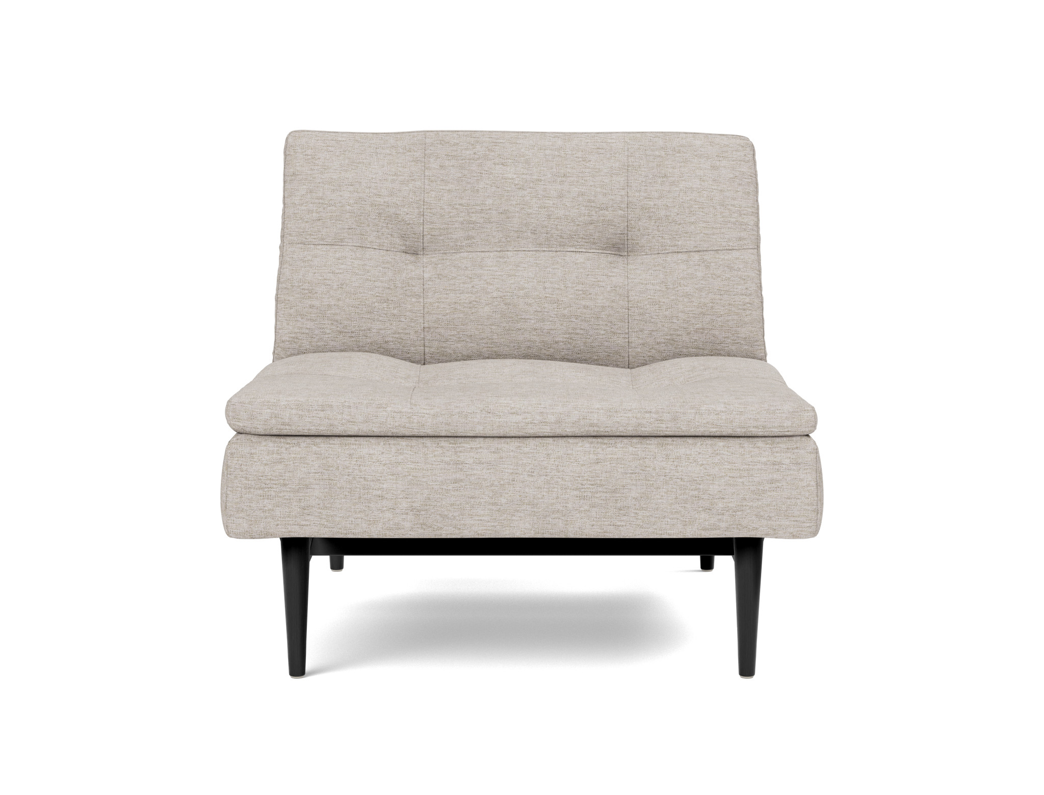 Sessel Dublexo Chenille Yuveno 471-Sand Beine Styletto Eiche schwarz