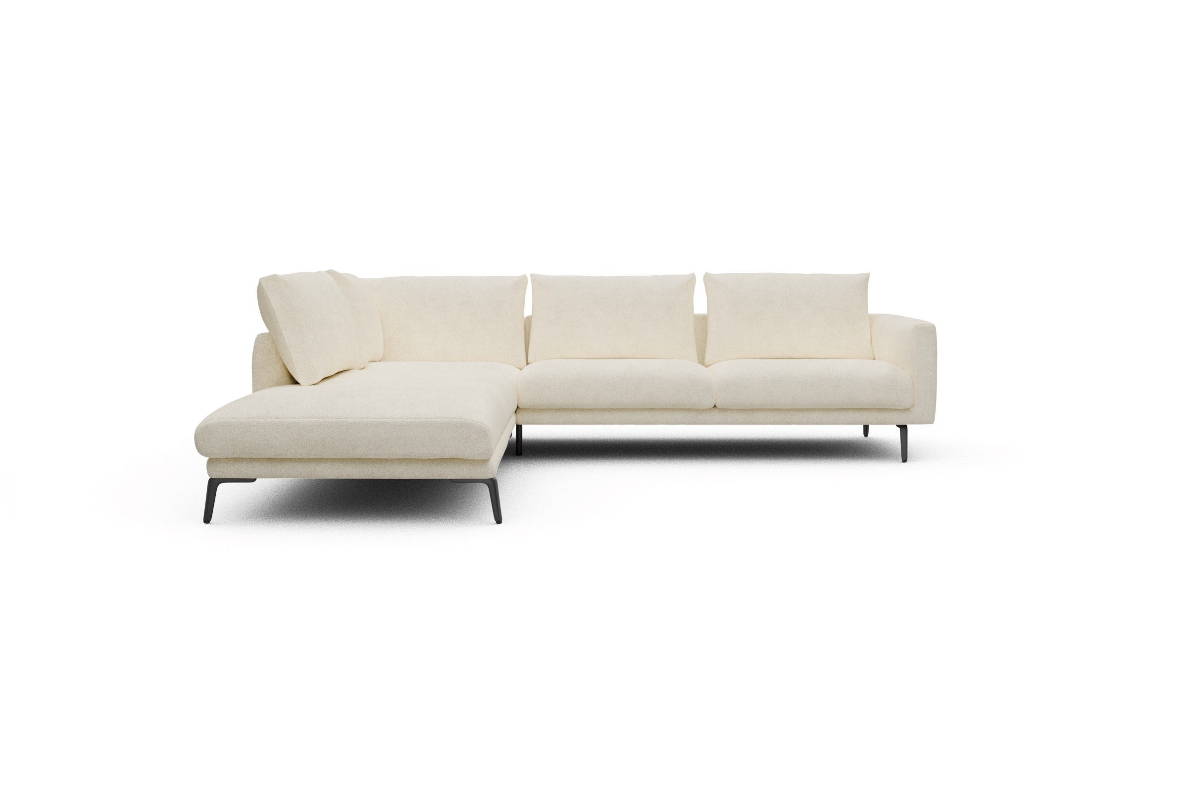 Skandi Home Ecksofa Karl Relax-Ecke links mit 2,5-Sitzer Boucle-Off-White moebelfaktor