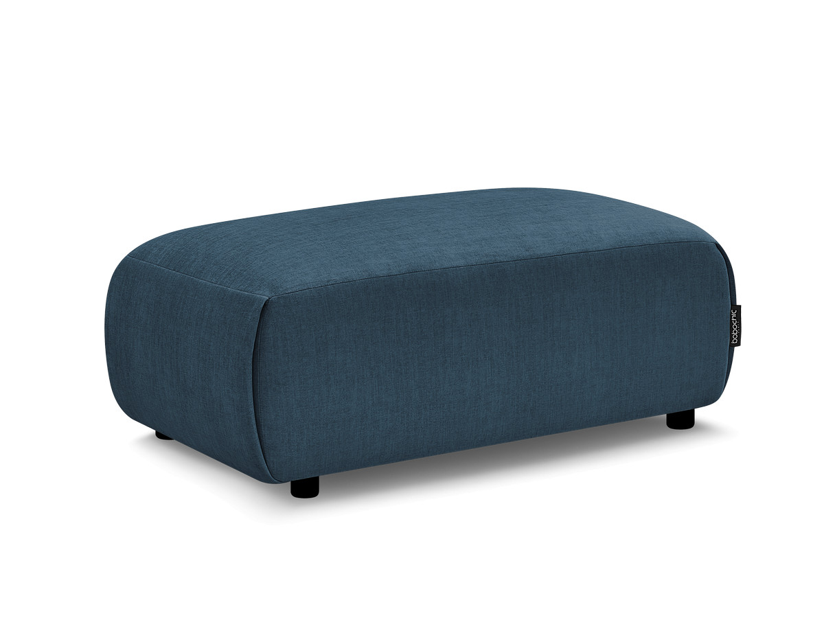 Bobochic Jana Pouf 63 × 114 cm Samt Blau