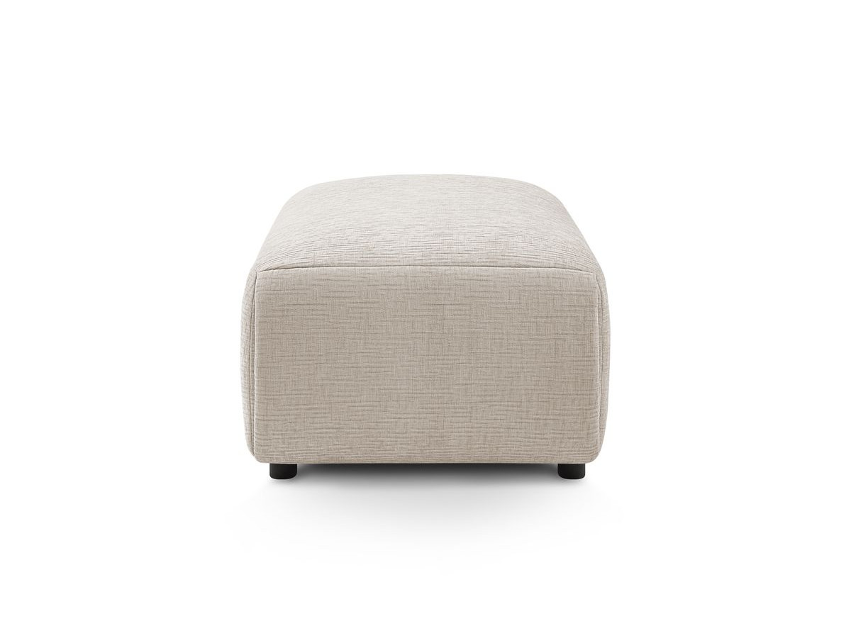Bobochic Jeanne Pouf 66 × 117 cm Strukturstoff Beige