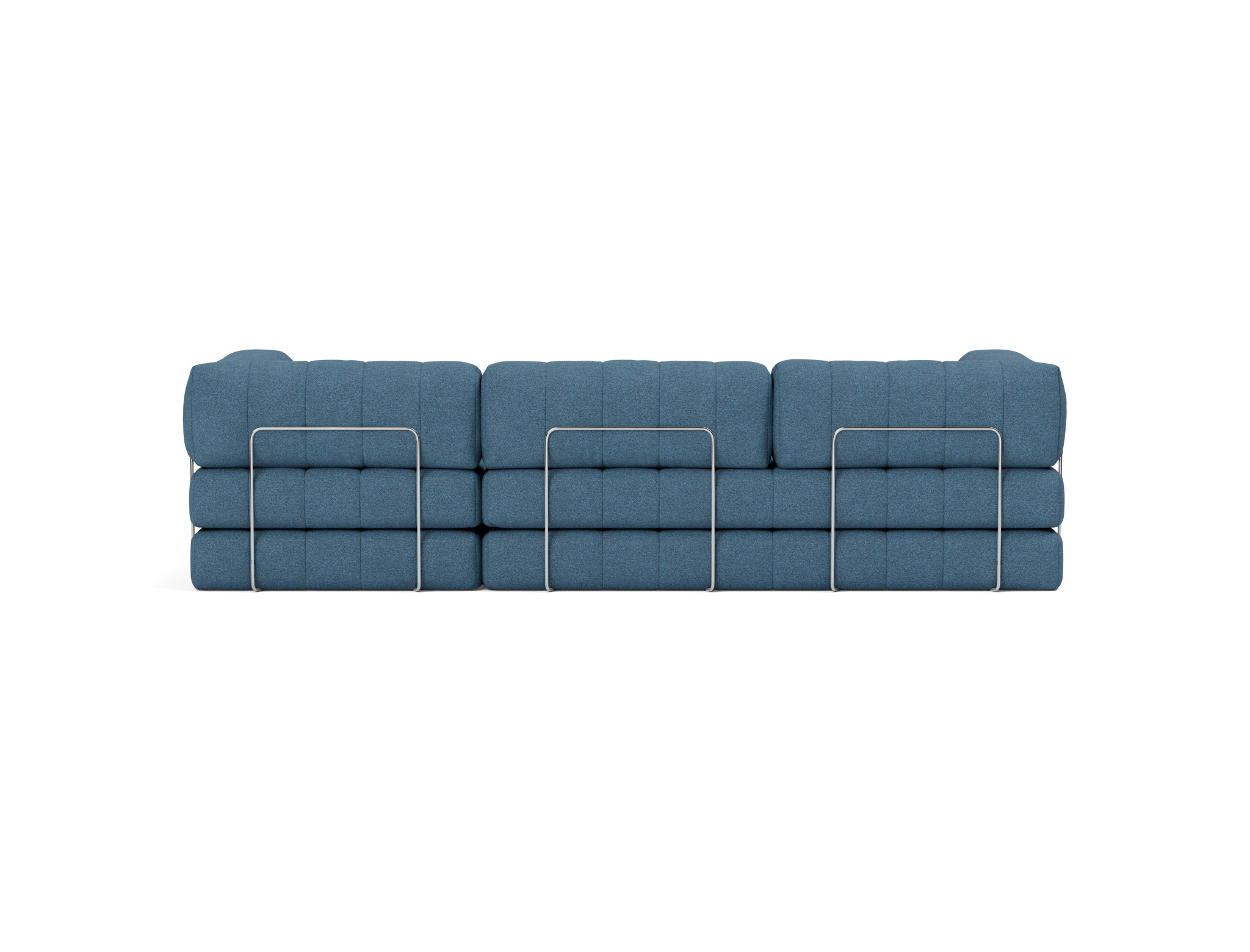 Schlafsofa CozyPad Grand mit Armlehnen Strukturierter Stoff Weda 302-Weda-Blue