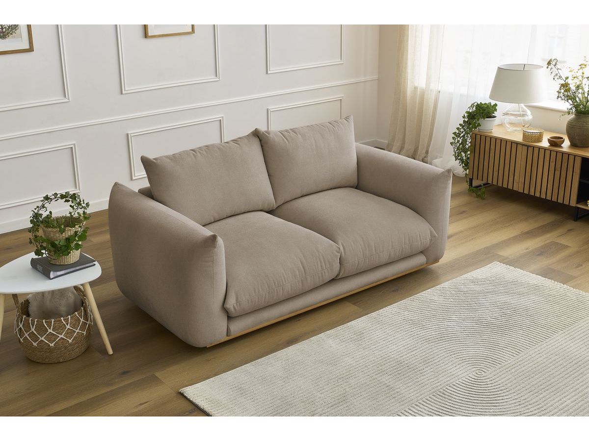 Bobochic Ernest Sofa 2-Sitzer Stoff Taupe