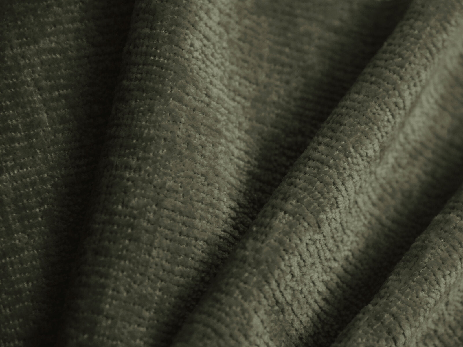 Micadoni Stauraumbett mit Kopfteil Ovalo Chenille Perfect Harmony Grün 180x200