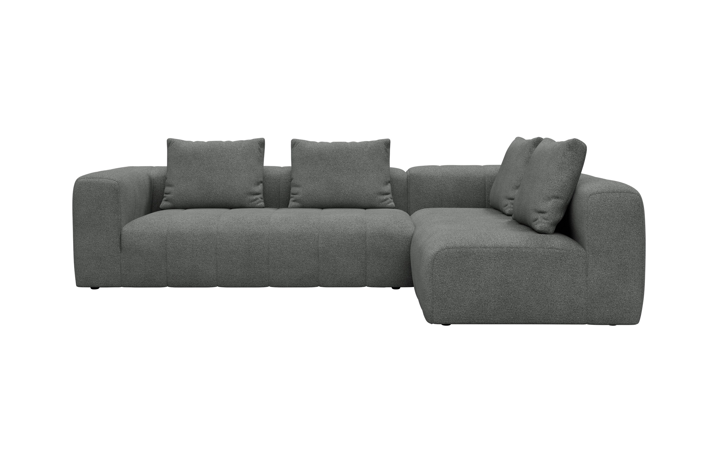 Hugo 2x 2,5-Sitzer Armlehne links Boucle-Ash-Grey moebelfaktor