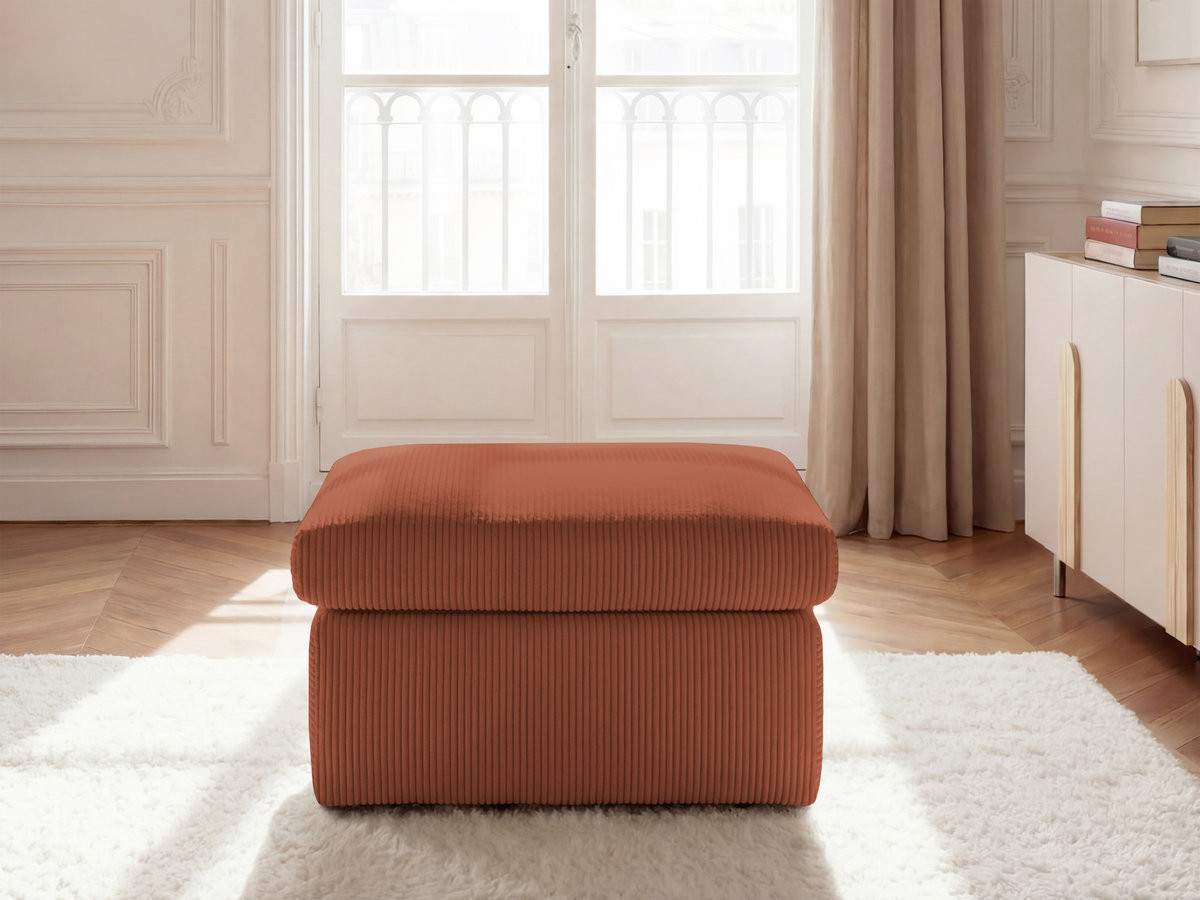 Bobochic Enore Pouf Cordsamt Orange