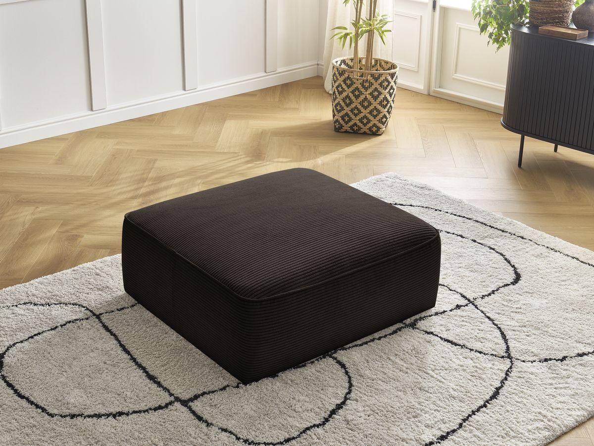 Bobochic Leopold Pouf Cordsamt Braun
