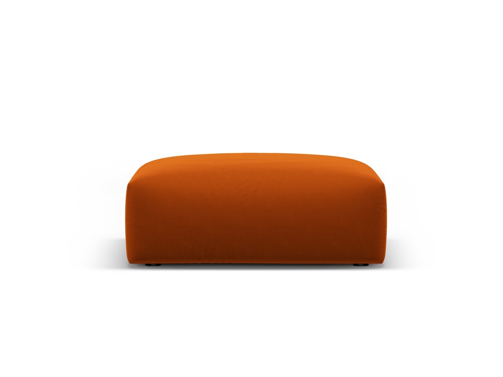 Cosmopolitan Design Pouf Matera große Version Samt Salvador Terrakotta