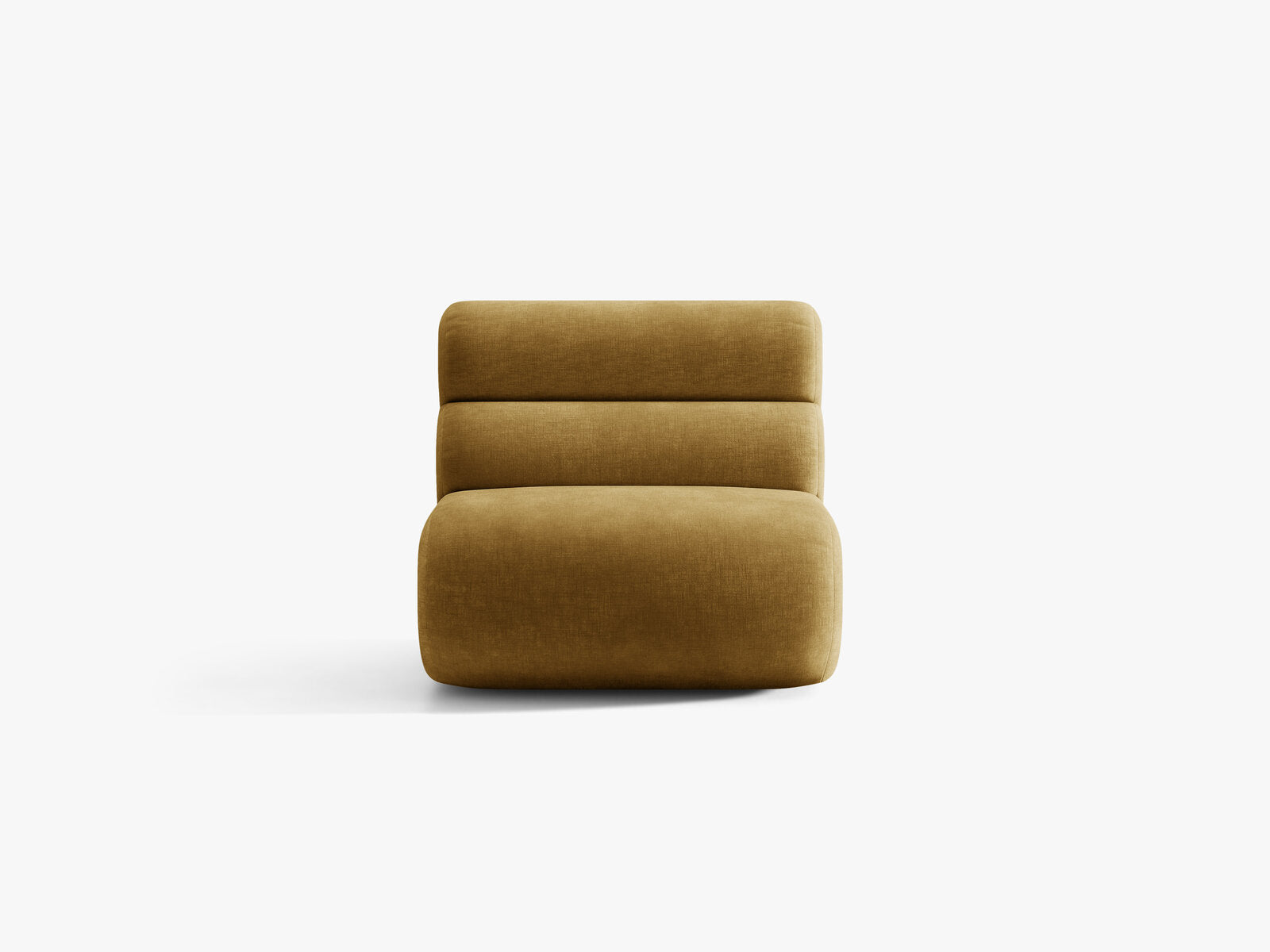 Micadoni Neo Sofamodul armlos Chenille Golden Senf