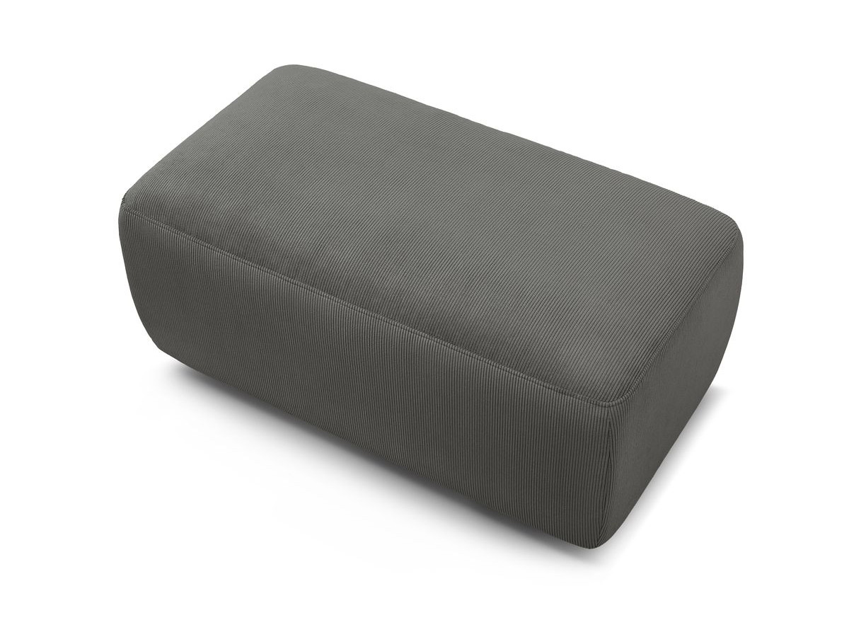 Bobochic Enjoy Pouf Cordsamt Dunkelgrau