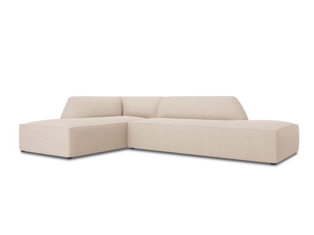 Cosmopolitan Design Ecksofa Siena 4-Sitzer offen Strukturierter Stoff Ottawa Beige Links