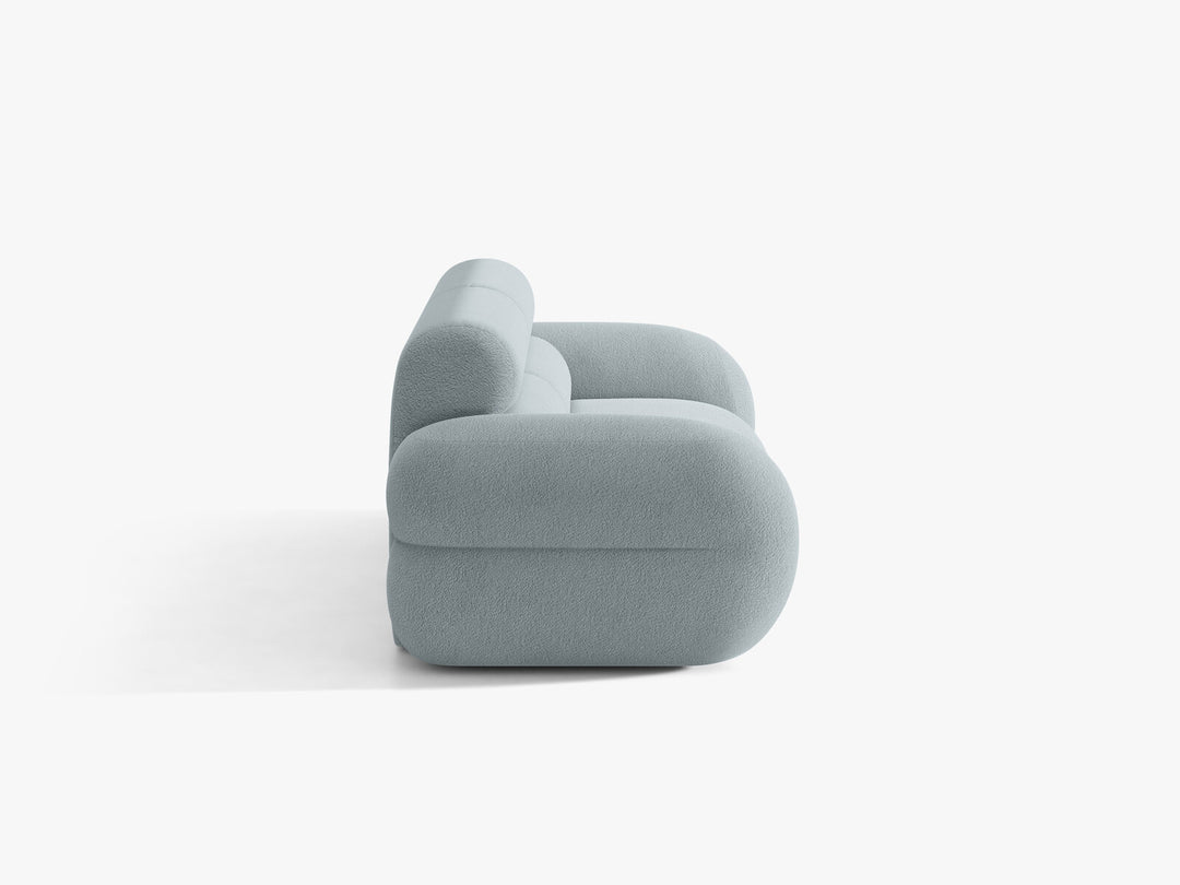 Micadoni Neo Sofa 3-Sitzer Boucle Baloo Hellblau