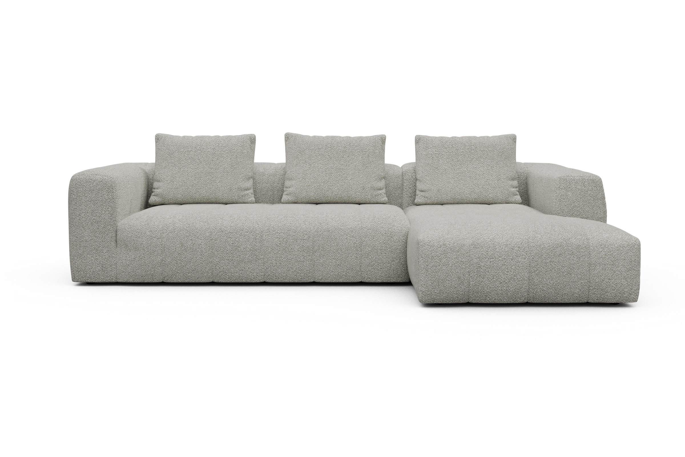 Hugo 2,5-Sitzer Armlehne links mit Chaiselongue Vanora-Warm-Sand moebelfaktor