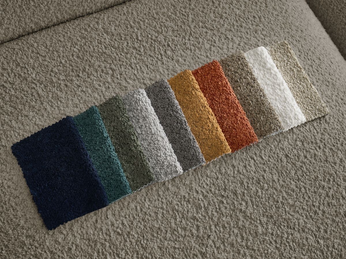 Bobochic Tina Sofa 2-Sitzer Bouclé-Stoff Taupe