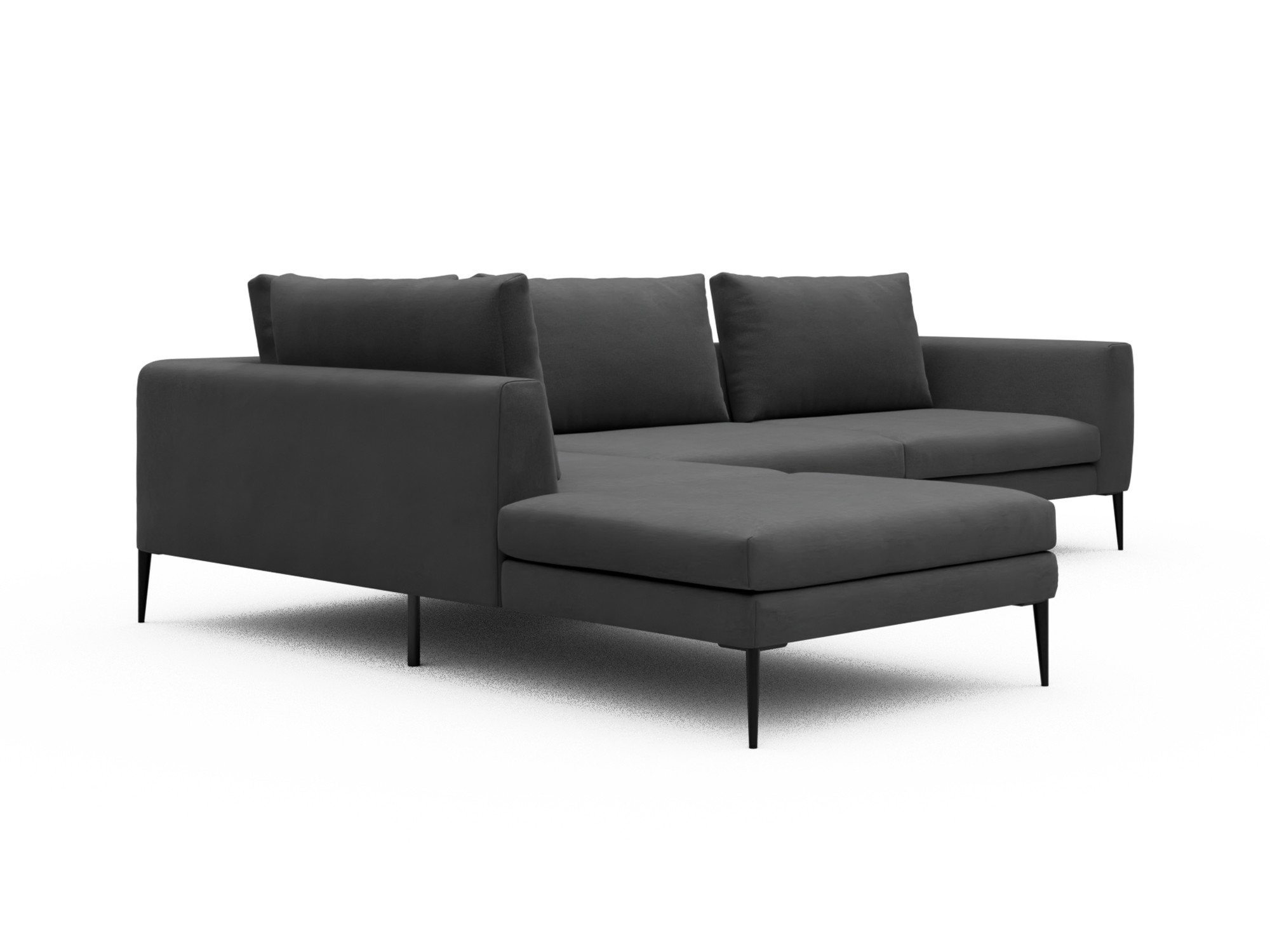 Skandi Home Ecksofa Paul Relax-Ecke links mit 3-Sitzer Satya-Zinc moebelfaktor