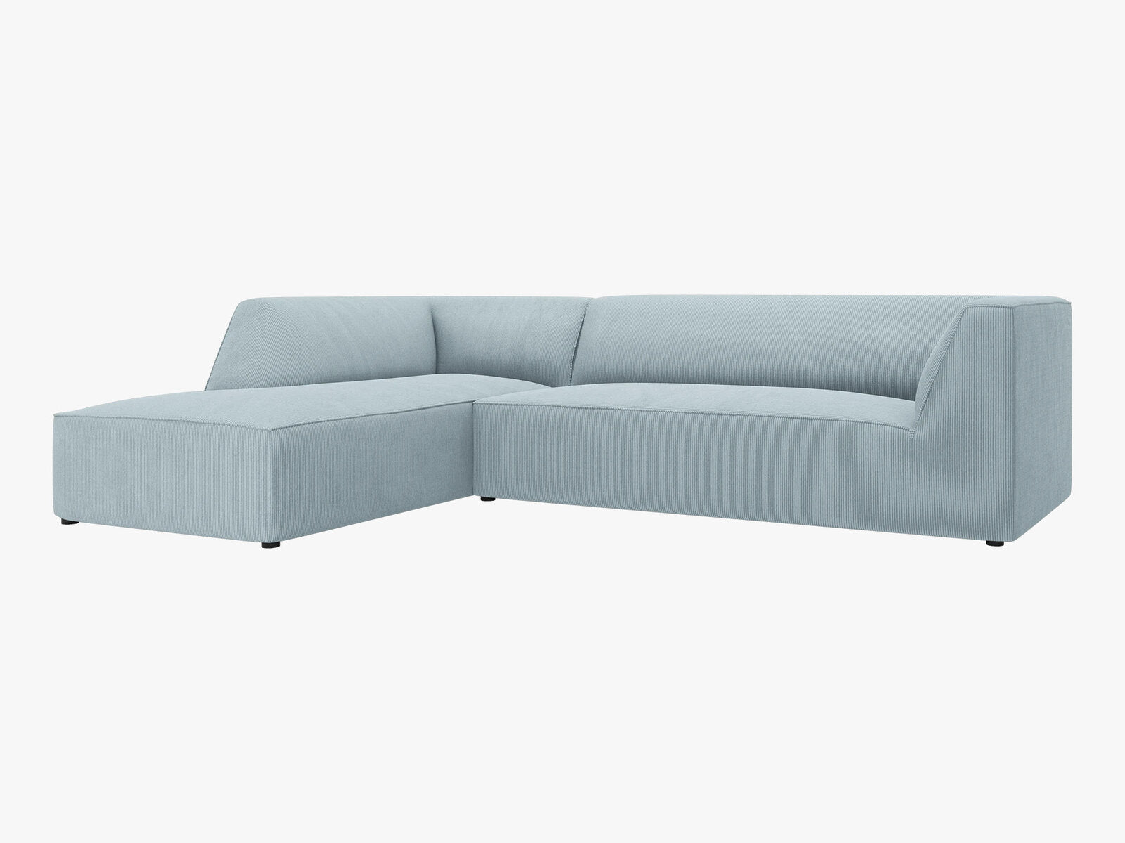 Micadoni 4-Sitzer Modular Sofa Ruby Links Kord Scala Hellblau