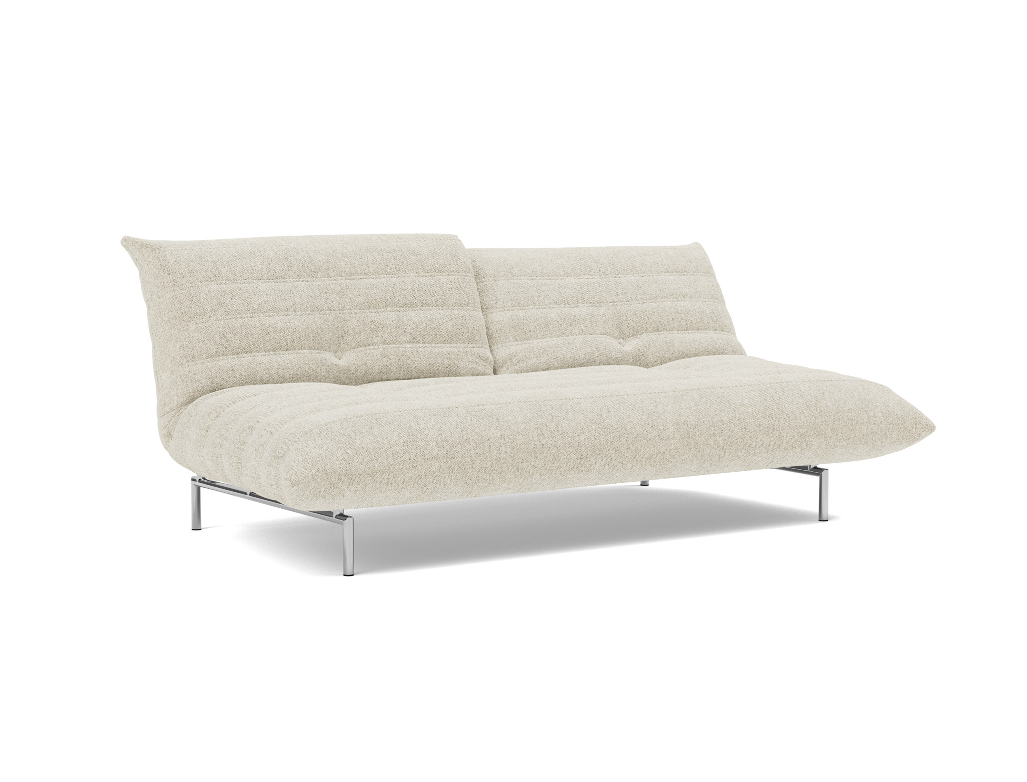 Schlafsofa Mikunjo Strukturierter Stoff Taura 357-Off-White