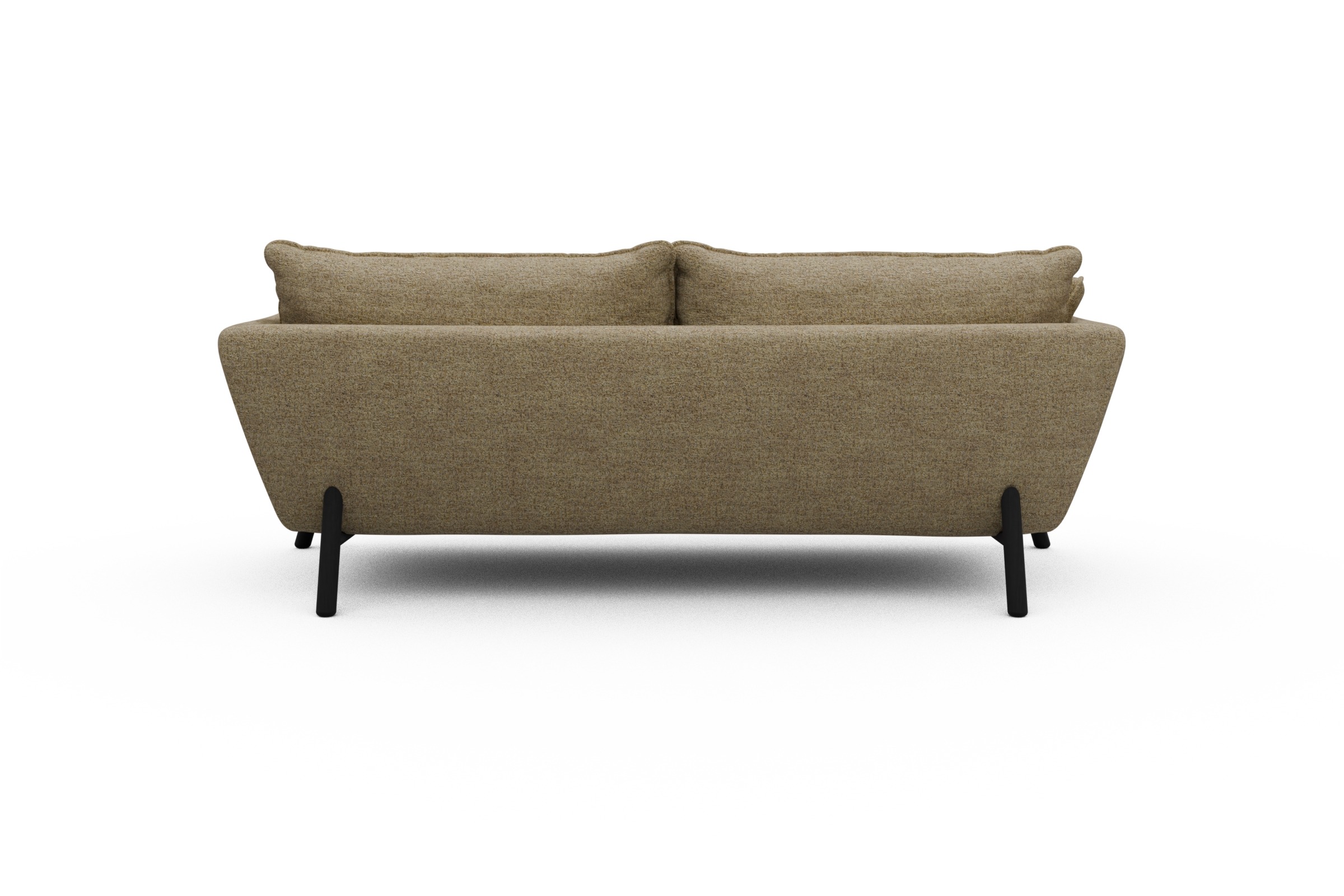 Sofa Emil PREMIUM 3-Sitzer Beinfarbe Eiche Schwarz Carreno-Silician-Yellow