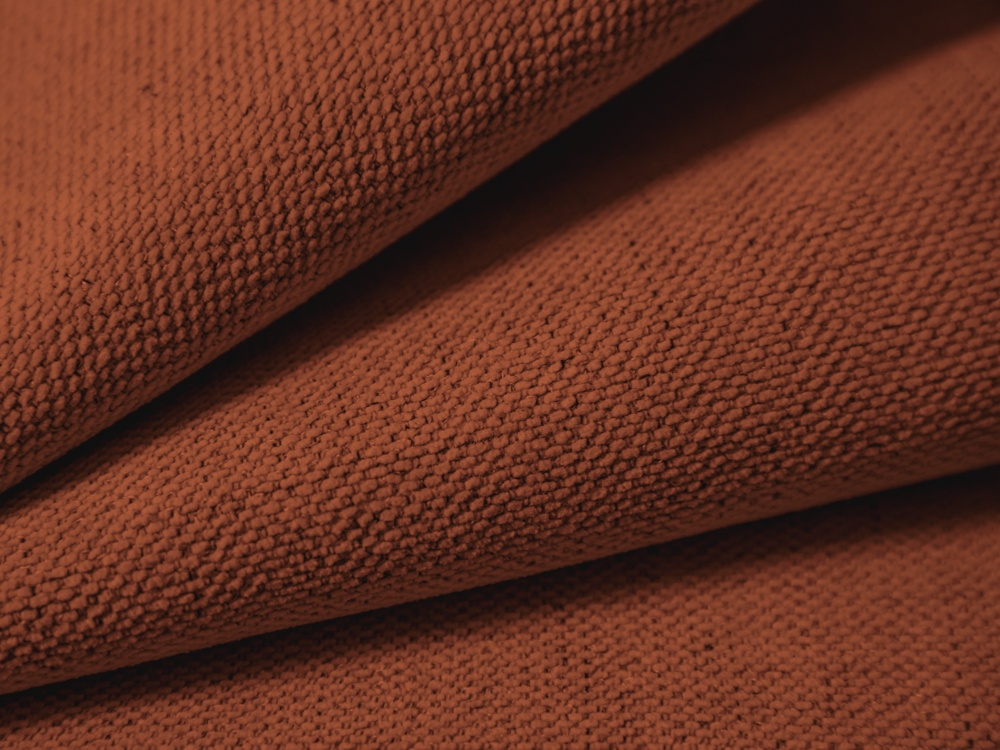 Cosmopolitan Design Stauraumbett mit Kopfteil Campi 180x200 Strukturierter Stoff Moly Ziegel