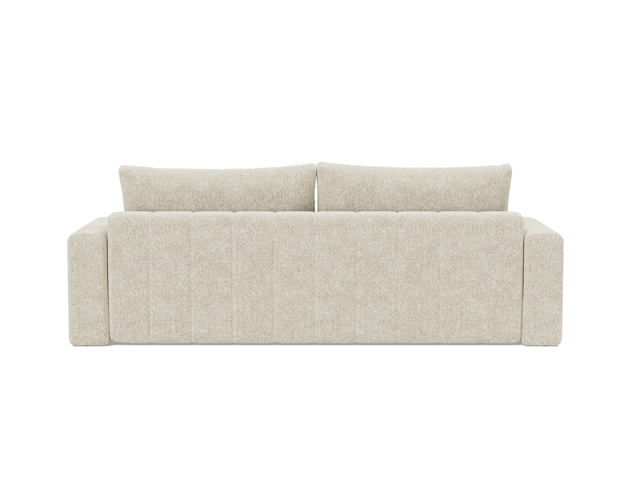 Schlafsofa Akello mit Armlehnen Strukturierter Stoff Taura 357-Off-White