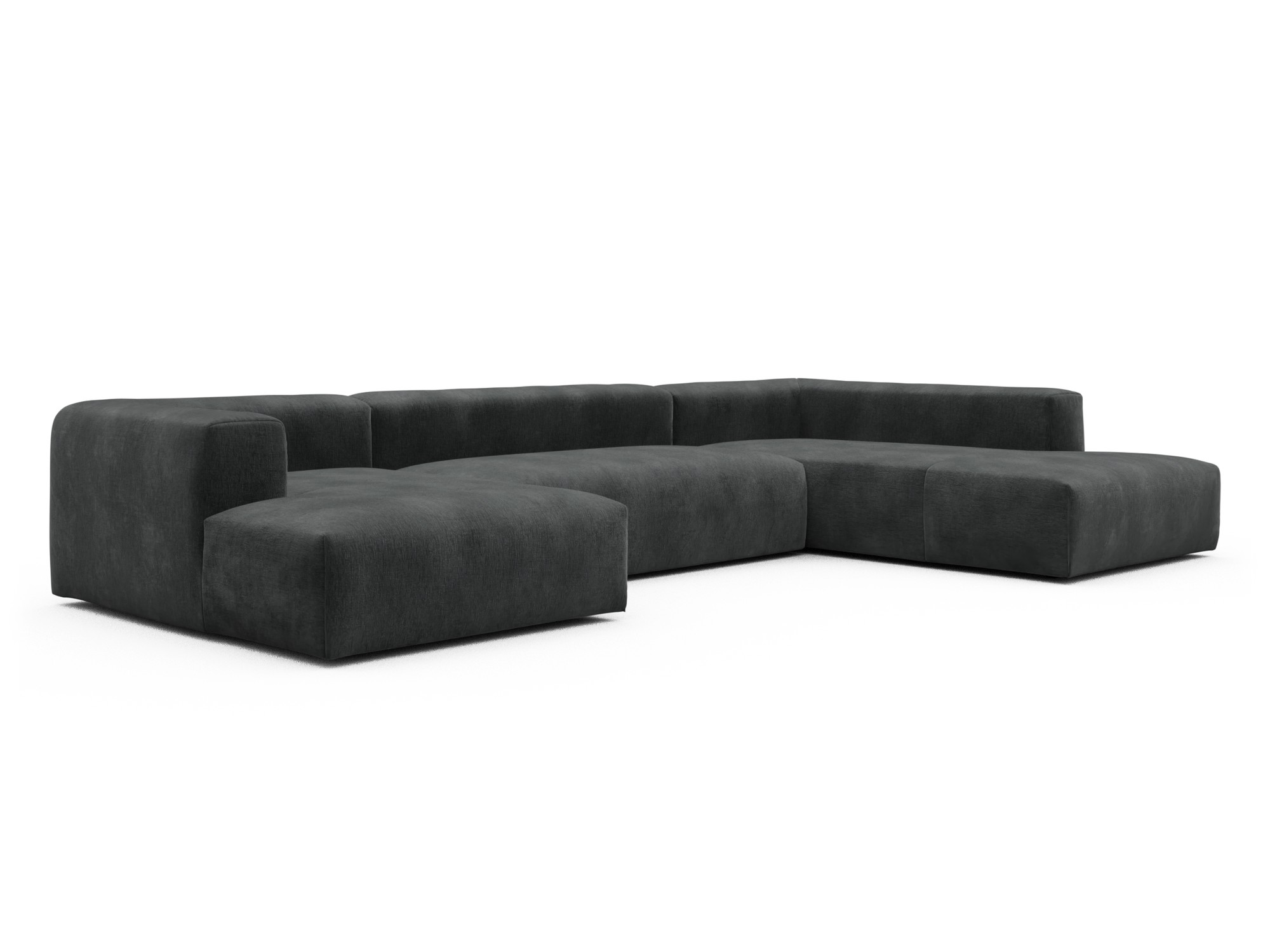 Skandi Home Wohnlandschaft Fred Relax-Ecke rechts mit 2-Sitzer und Chaiselongue links Smooth-Deep-Warm-Grey moebelfaktor