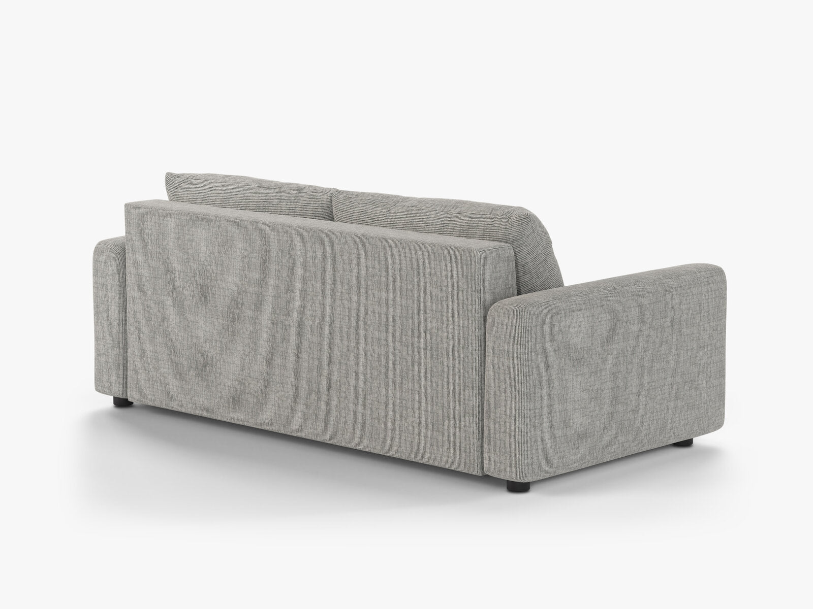 Micadoni Sofa mit Schlaffunktion David 3-Sitzer Strukturierter Stoff Baltimore Warmes Grau
