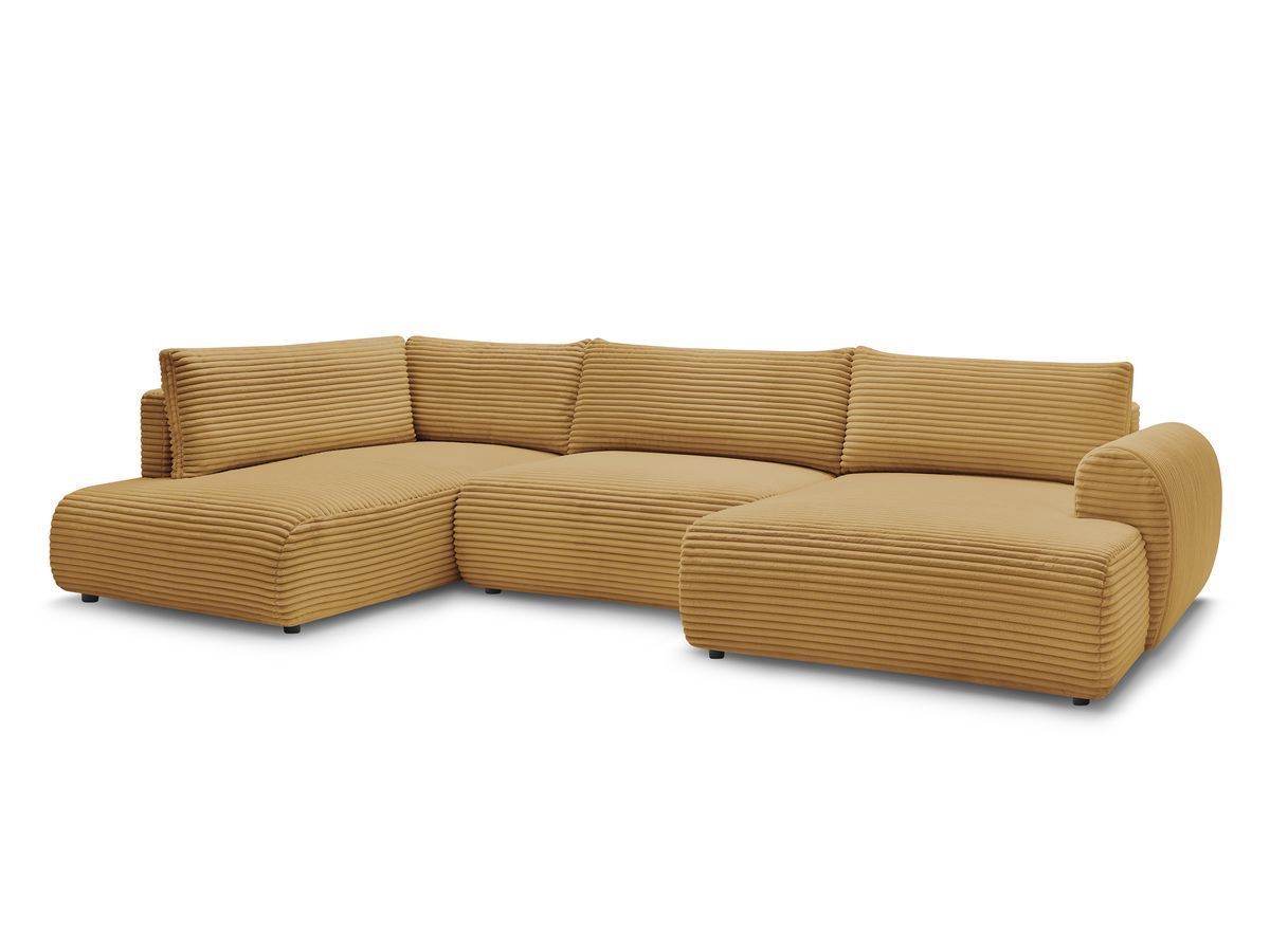 Bobochic Lucien Wohnlandschaft Breitcord weich Gelb Ecke rechts
