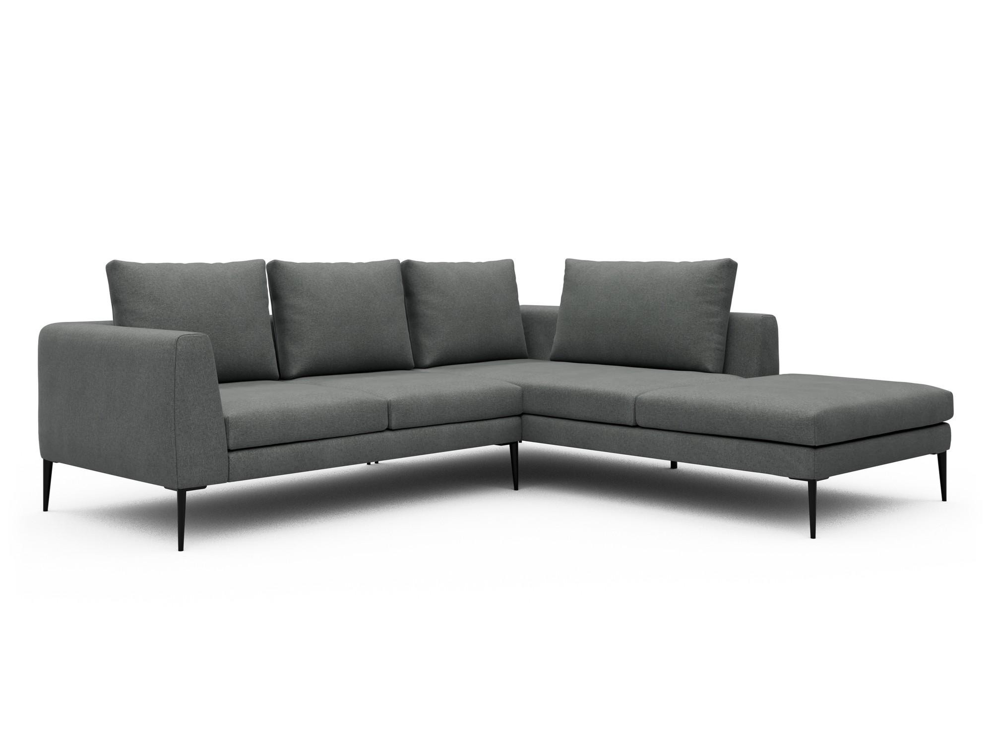Skandi Home Ecksofa Paul Relax-Ecke rechts mit 2-Sitzer Satya-Steel moebelfaktor