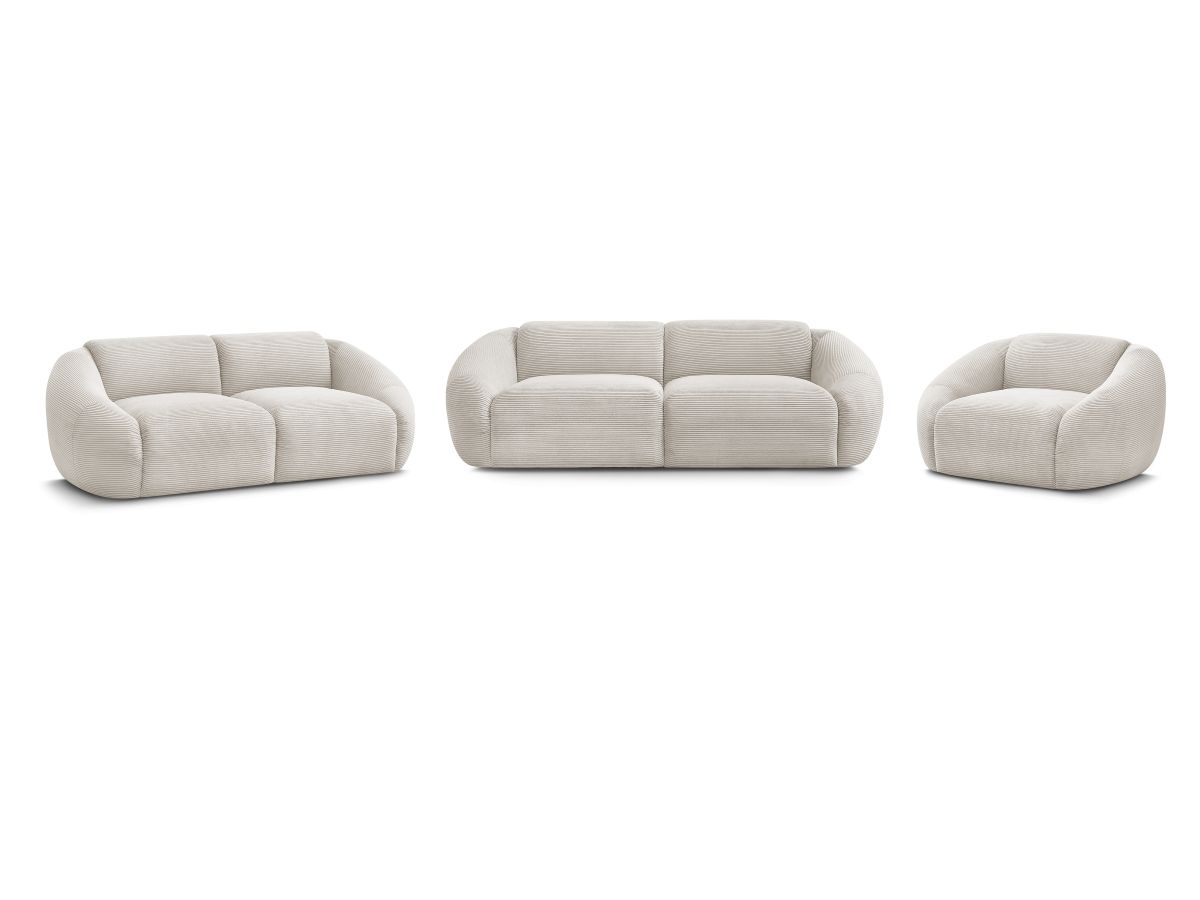 Bobochic Tina Sofa 6-Sitzer Cordsamt Beige